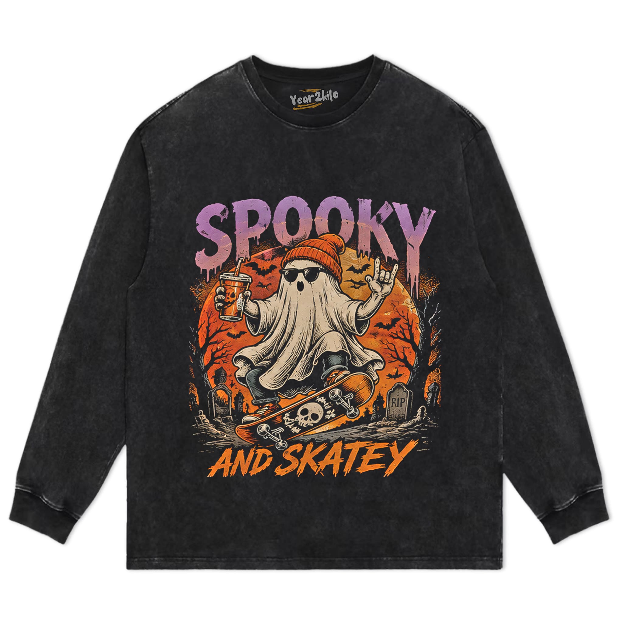 SPOOKY AND SKATEY TANK TOP & TEE & LONG SLEEVE & LAYERED LS & HOODIE