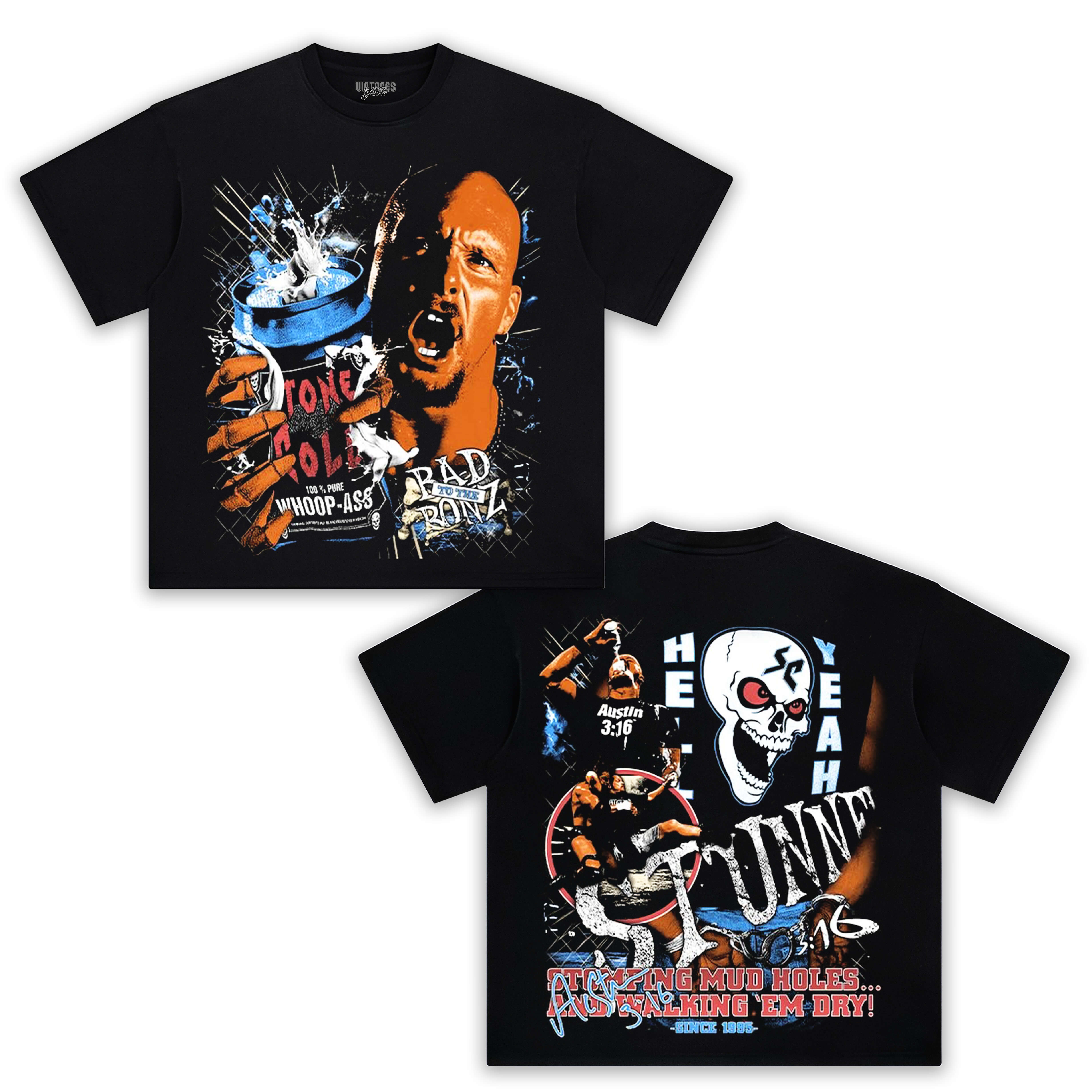 STEVE AUSTIN & BAD TO THE BONZ TEE