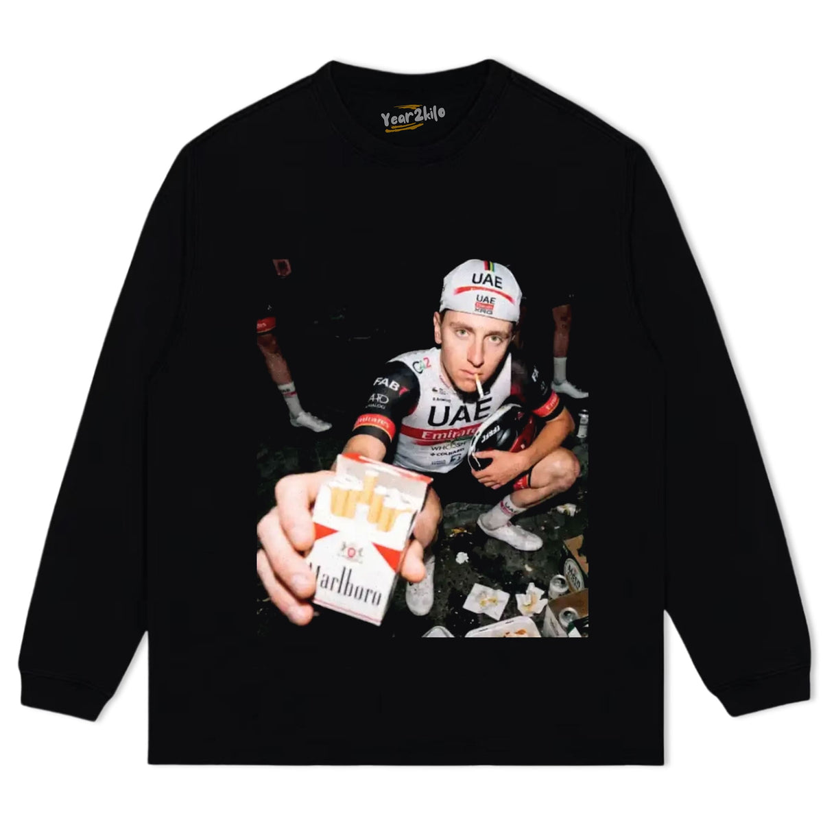 TADEJ POGAČAR 2026 VINTAGE CRYING V2 TANK TOP & TEE & LONG SLEEVE & LAYERED LS & HOODIE