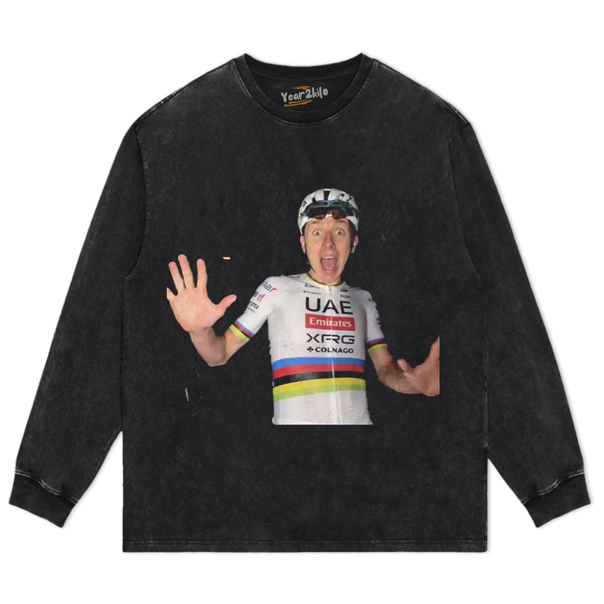 TADEJ POGAČAR 2026 VINTAGE CRYING V3 TANK TOP & TEE & LONG SLEEVE & LAYERED LS & HOODIE