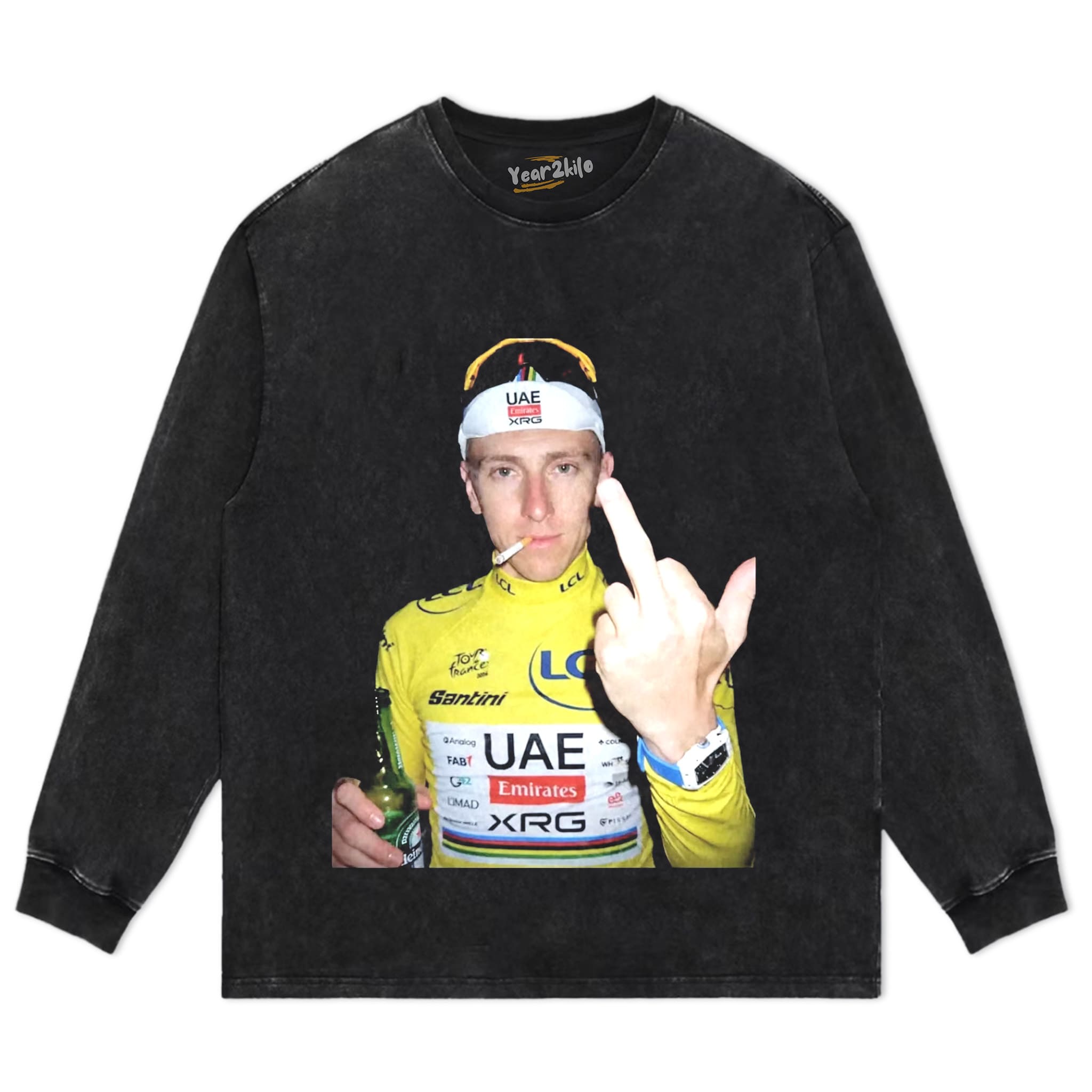 TADEJ POGAČAR YELLOW JERSEY TANK TOP & TEE & LONG SLEEVE & LAYERED LS & HOODIE