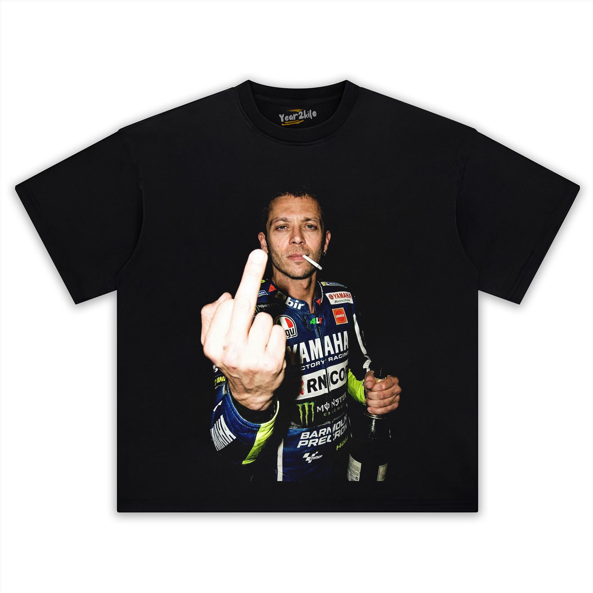 THE DOCTOR VALENTINO ROSSI #46 GOAT MOTO GP RETRO V1 TANK TOP & TEE & LONG SLEEVE & LAYERED LS & HOODIE