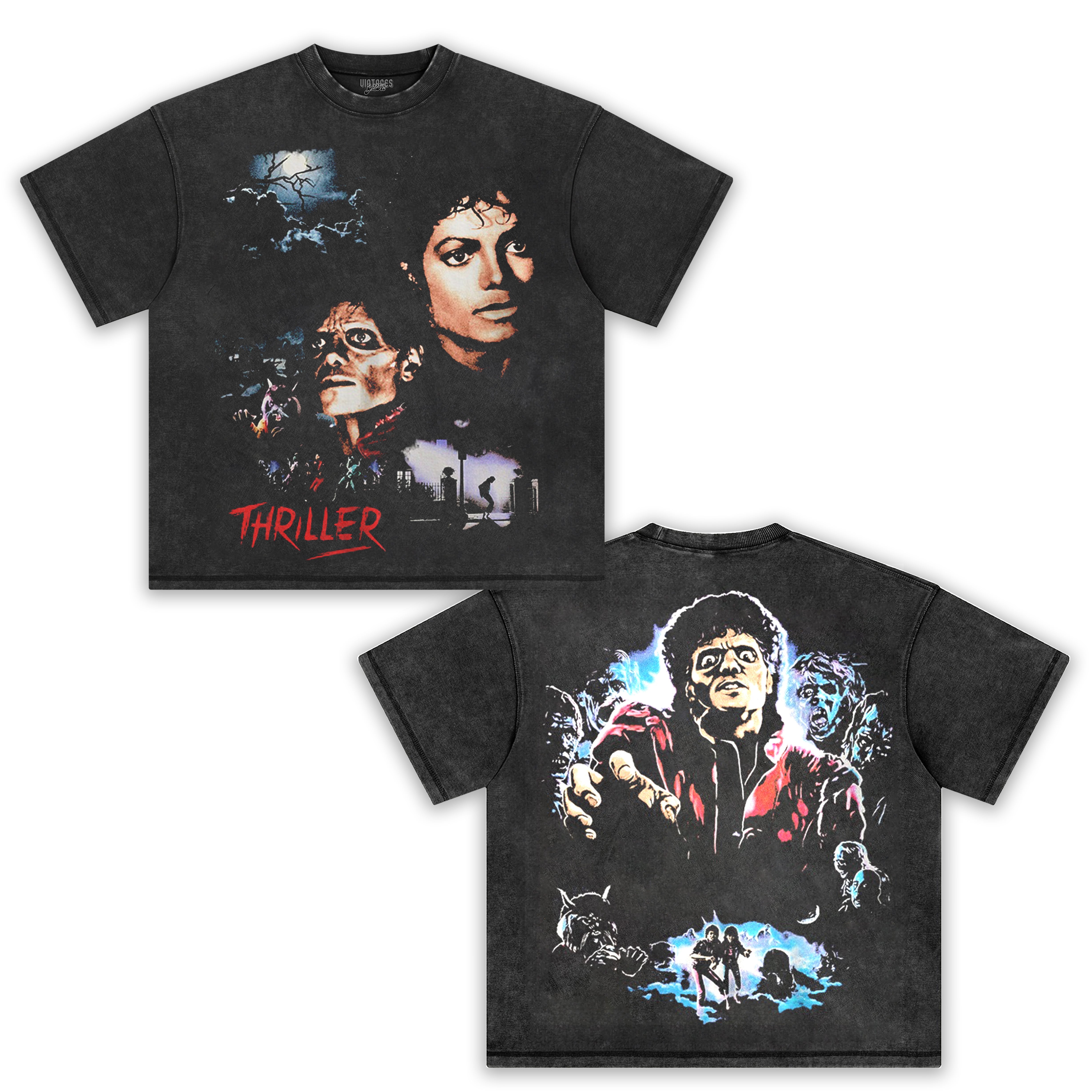 THRILLER & MICHAEL JACKSON V2 TEE
