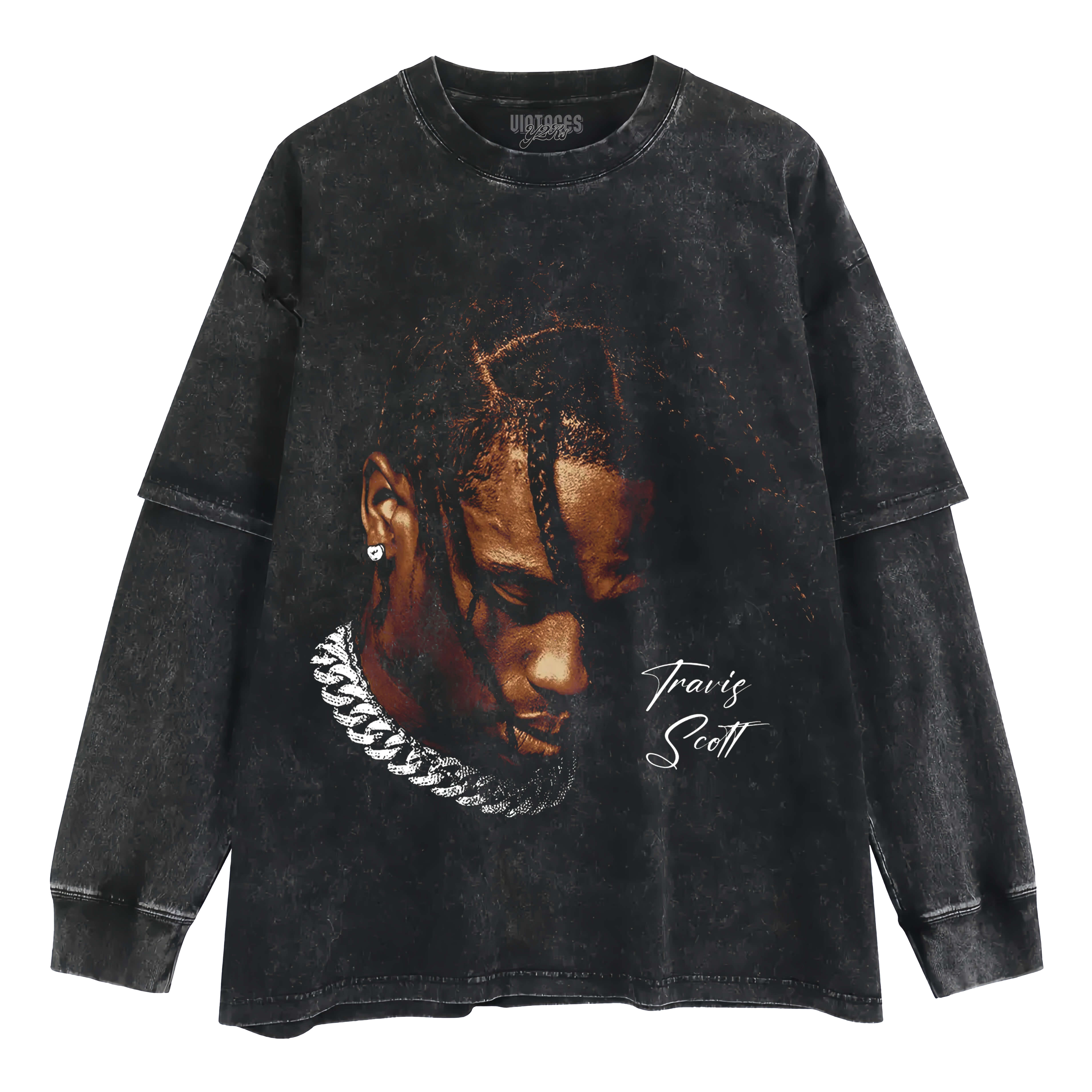 TRAVIS SCOTT GRAPHIC LAYERED LONG SLEEVE