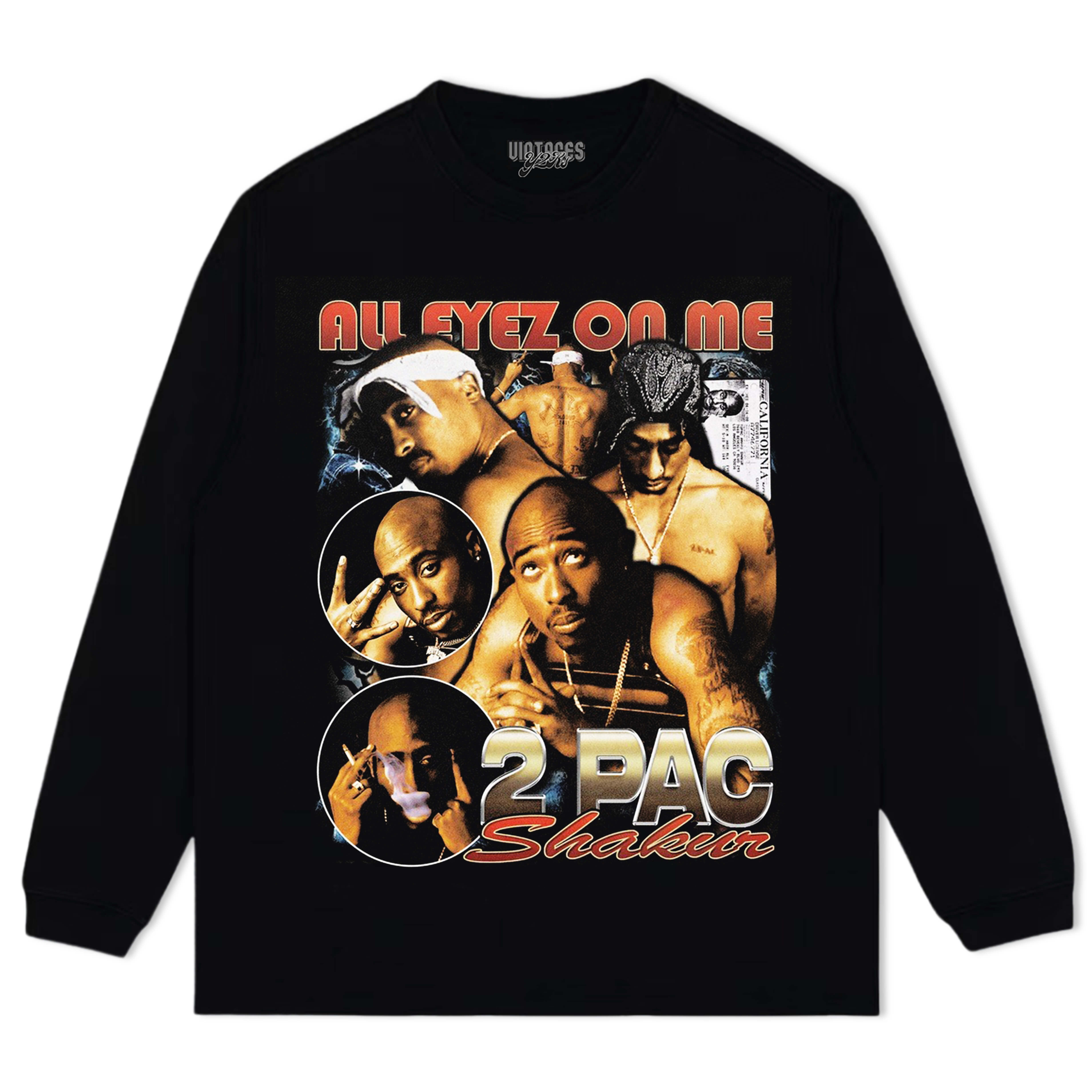 TUPAC SHAKUR VINTAGES T1 TEE & LS & HOODIE
