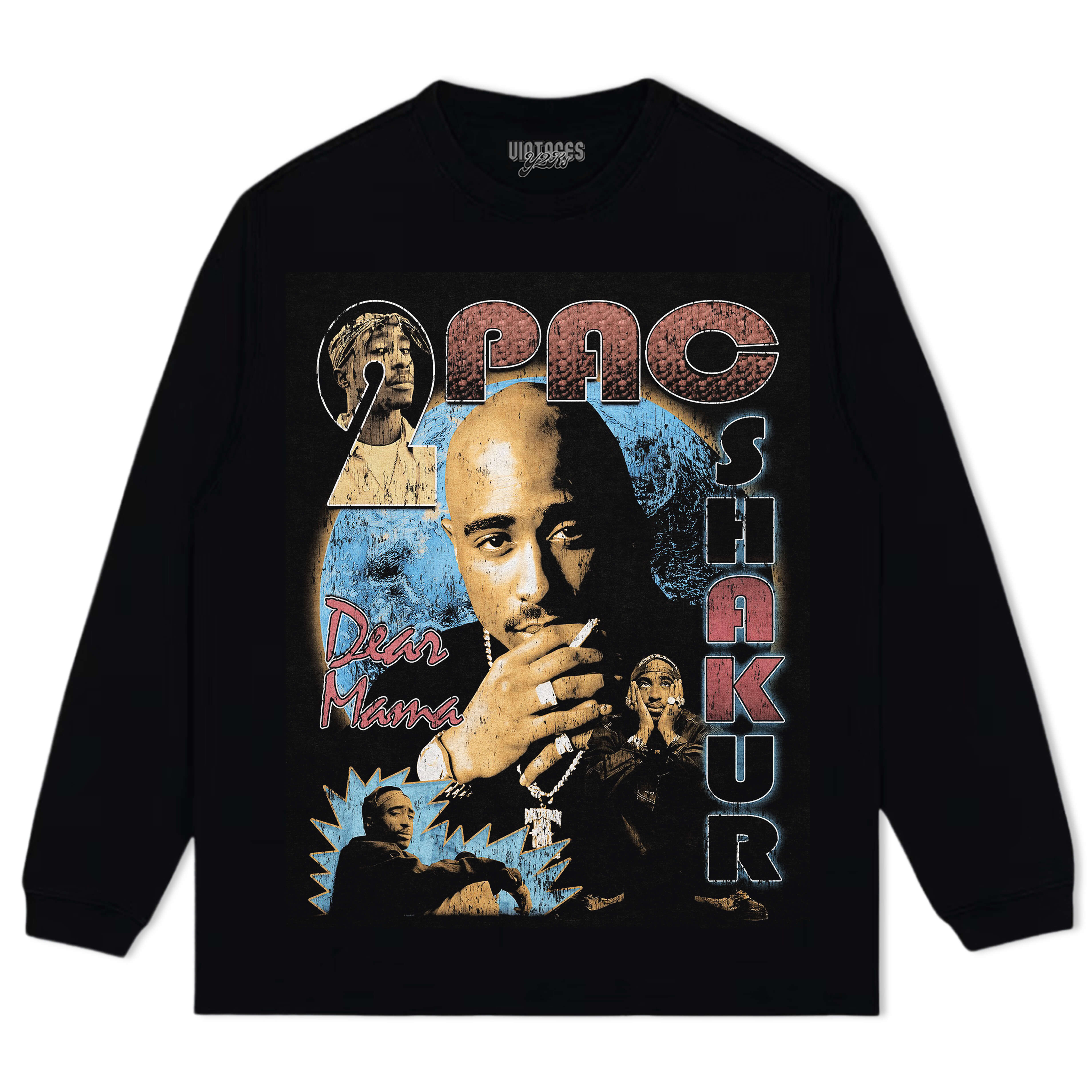 TUPAC SHAKUR VINTAGE TEE & LS & HOODIE