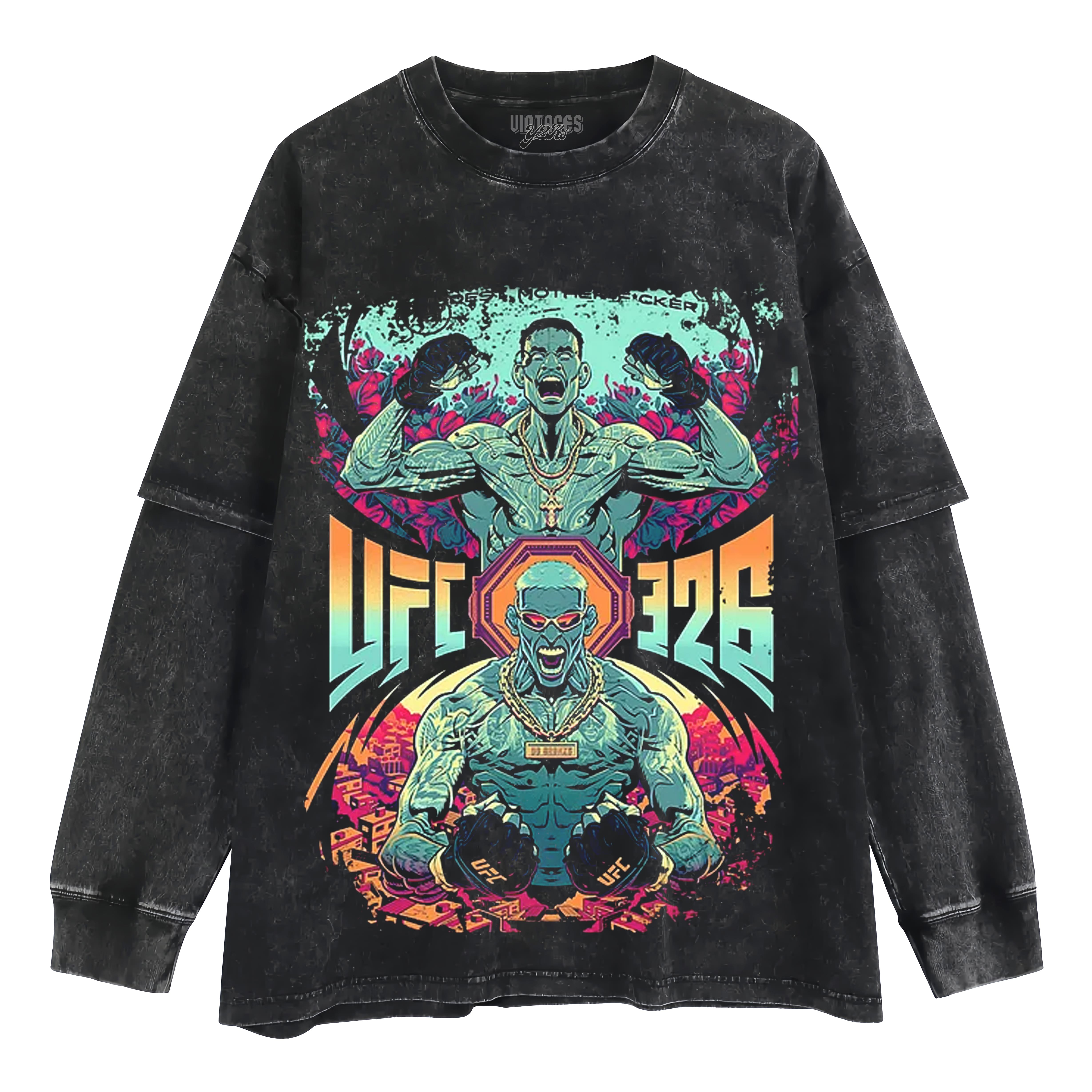 UFC 326 CHARLES OLIVEIRA VS MAX HOLLOWAY LAYERED LONG SLEEVE