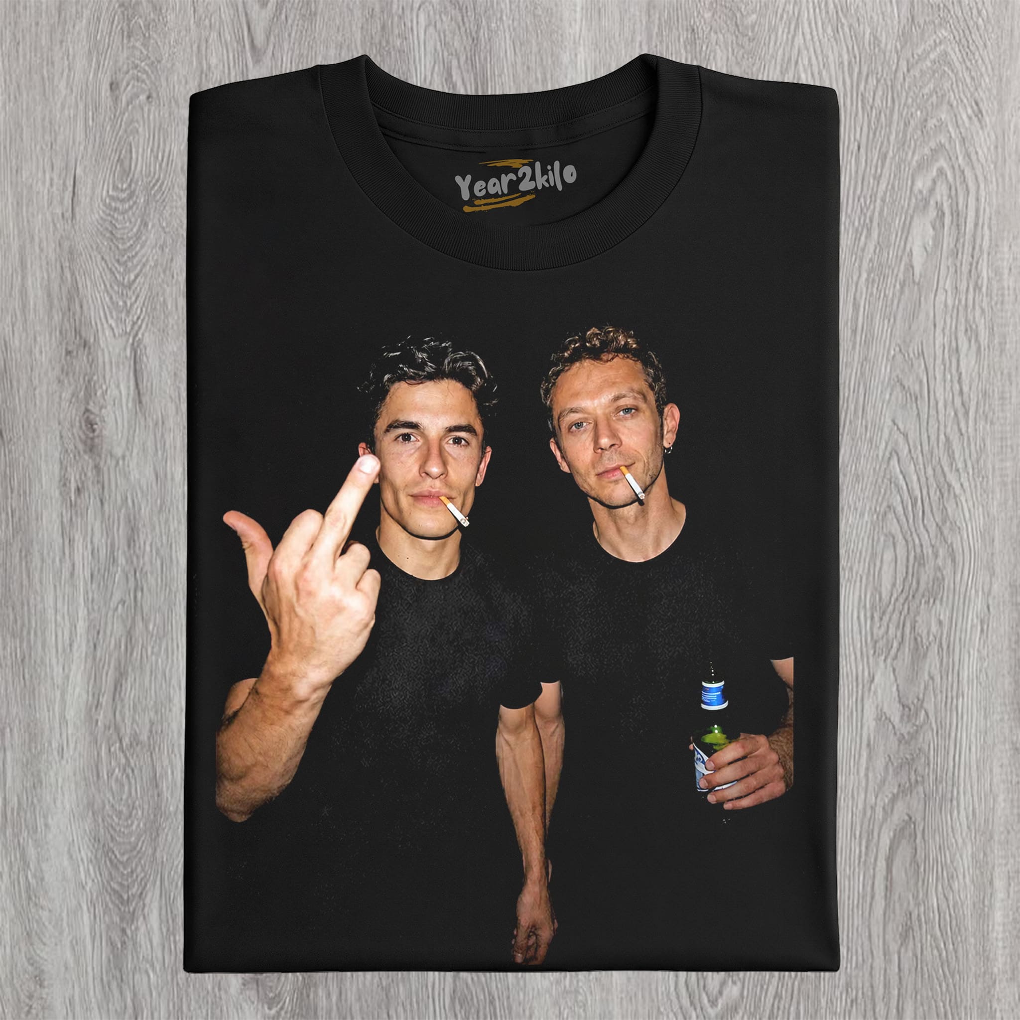VALENTINO ROSSI & MARC MARQUEZ MOTO GP TANK TOP & TEE & LONG SLEEVE & LAYERED LS & HOODIE