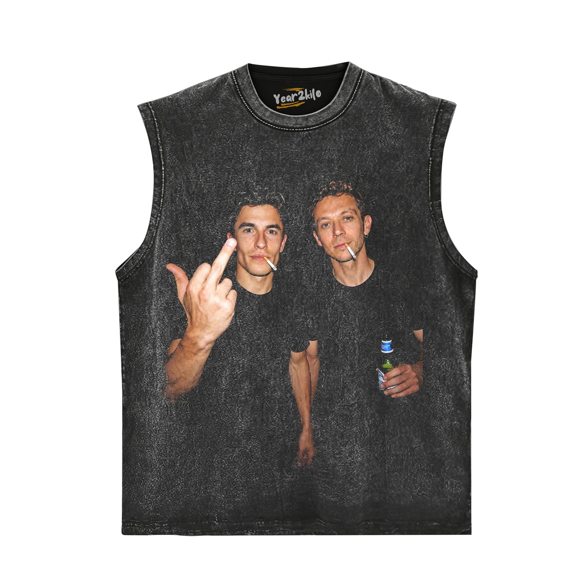 VALENTINO ROSSI & MARC MARQUEZ MOTO GP TANK TOP & TEE & LONG SLEEVE & LAYERED LS & HOODIE