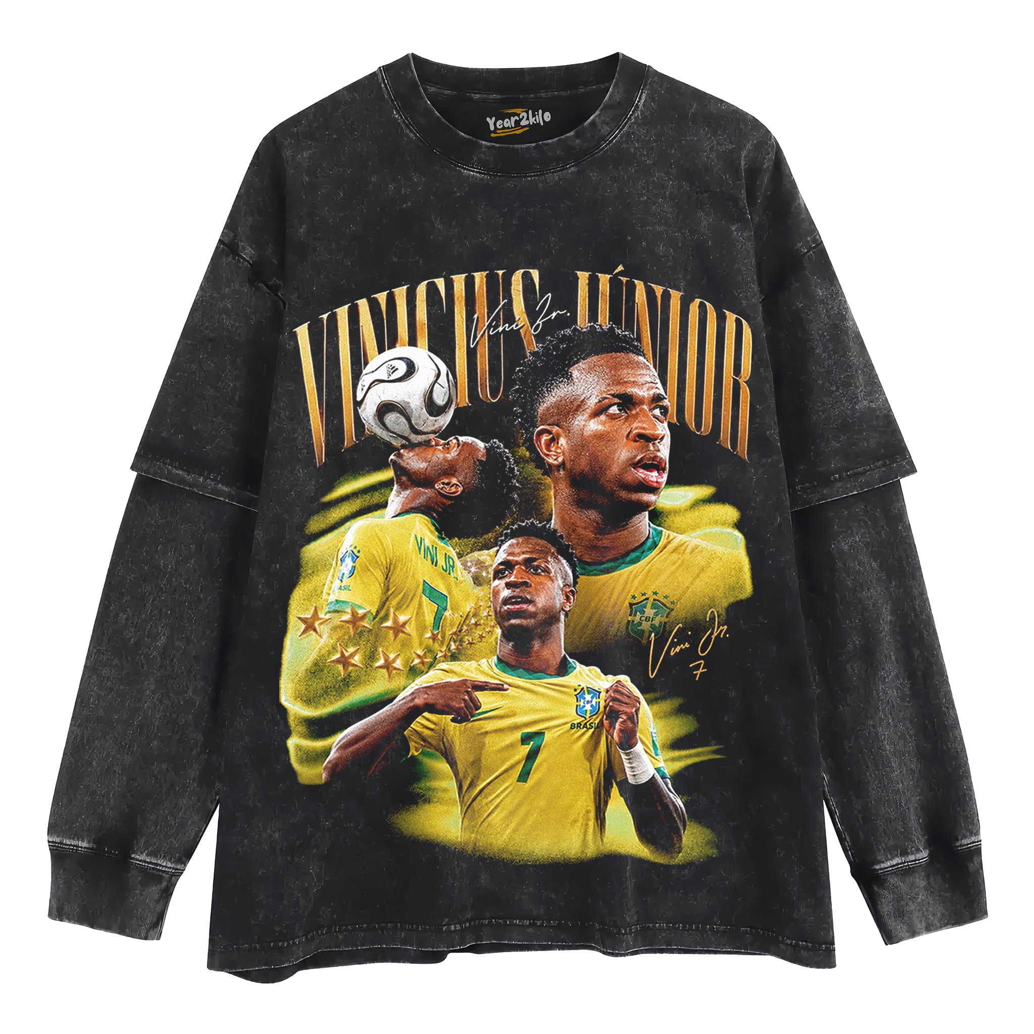 VINÍCIUS JÚNIOR 2026 VINTAGE V2 TANK TOP & TEE & LONG SLEEVE & LAYERED LS & HOODIE