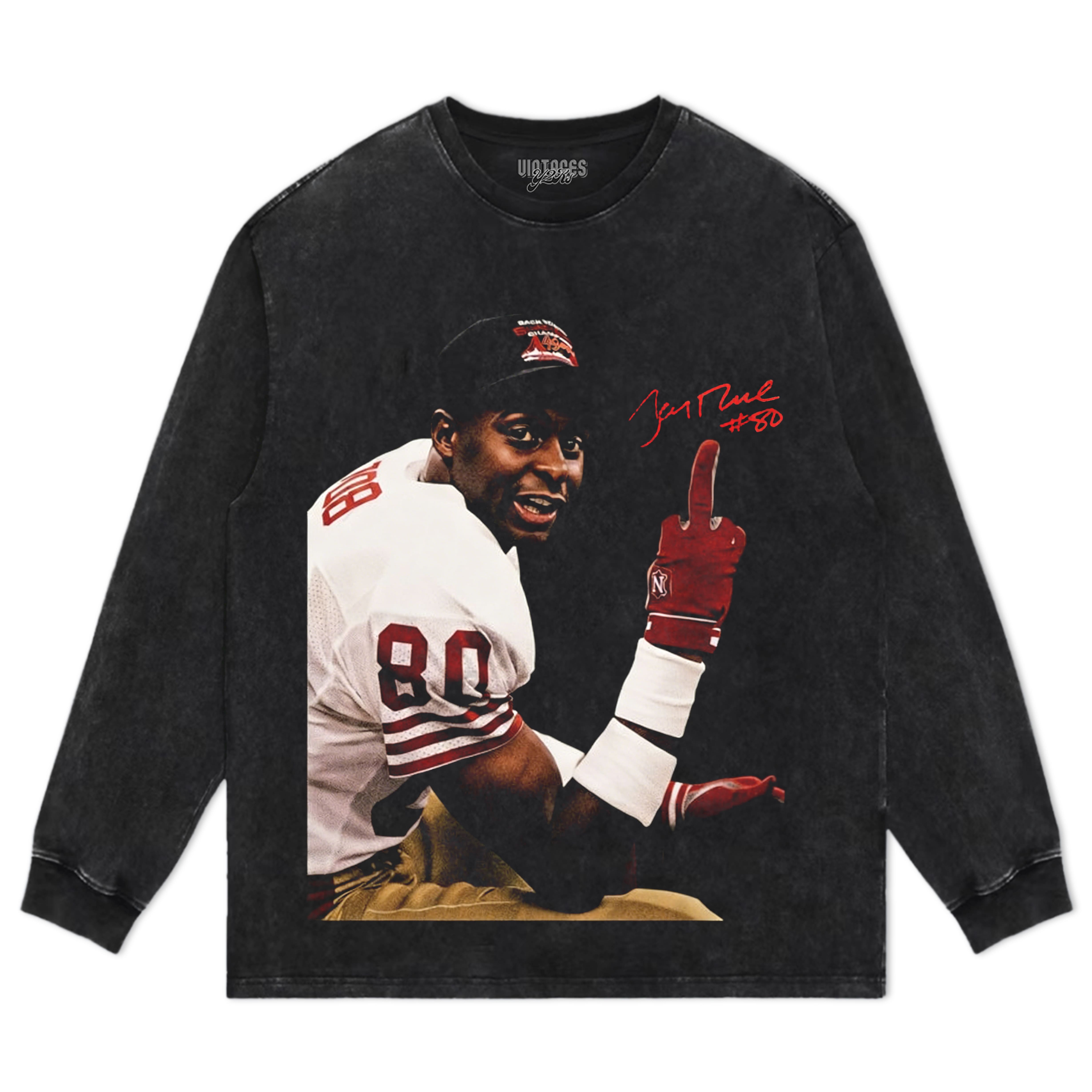 VINTAGE JERRY RICE FLIPPING TEE & LS & HOODIE