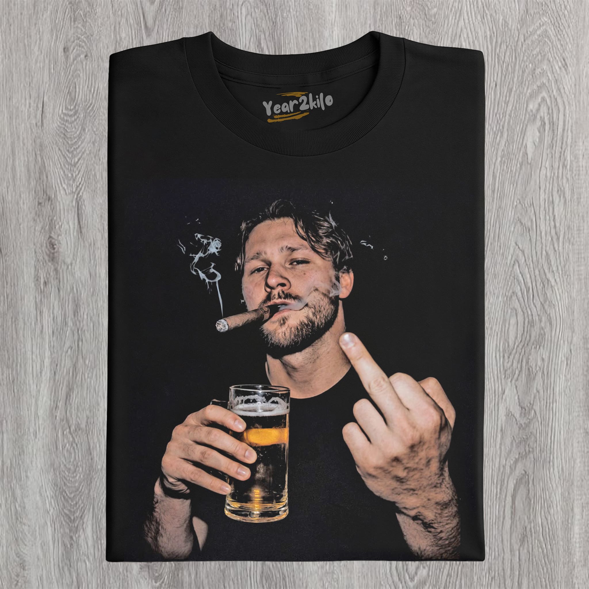 VINTAGE JOSH ALLEN FLIPPING THE BIRD MEME TANK TOP & TEE & LONG SLEEVE & LAYERED LS & HOODIE