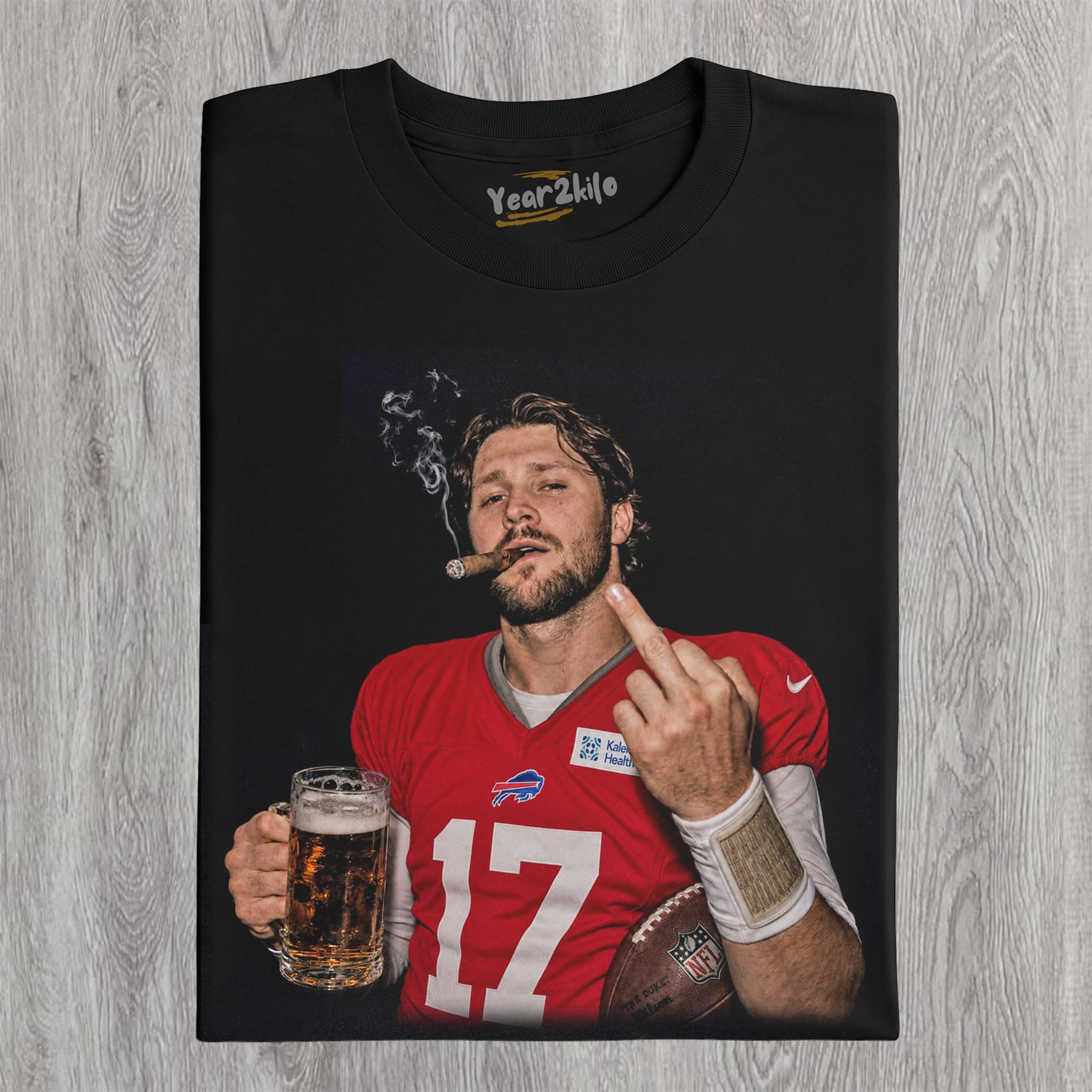 VINTAGE JOSH ALLEN FLIPPING THE BIRD MEME V3 TANK TOP & TEE & LONG SLEEVE & LAYERED LS & HOODIE