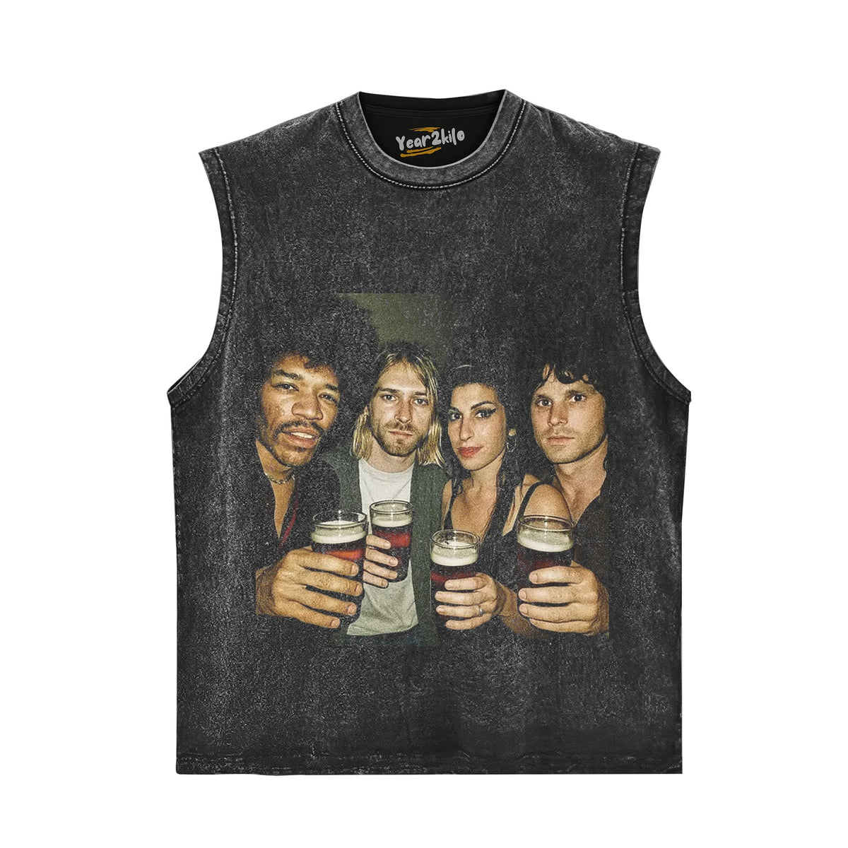 VINTAGE ROCK LEGENDS GROUP PHOTO TANK TOP & TEE & LONG SLEEVE & LAYERED LS & HOODIE