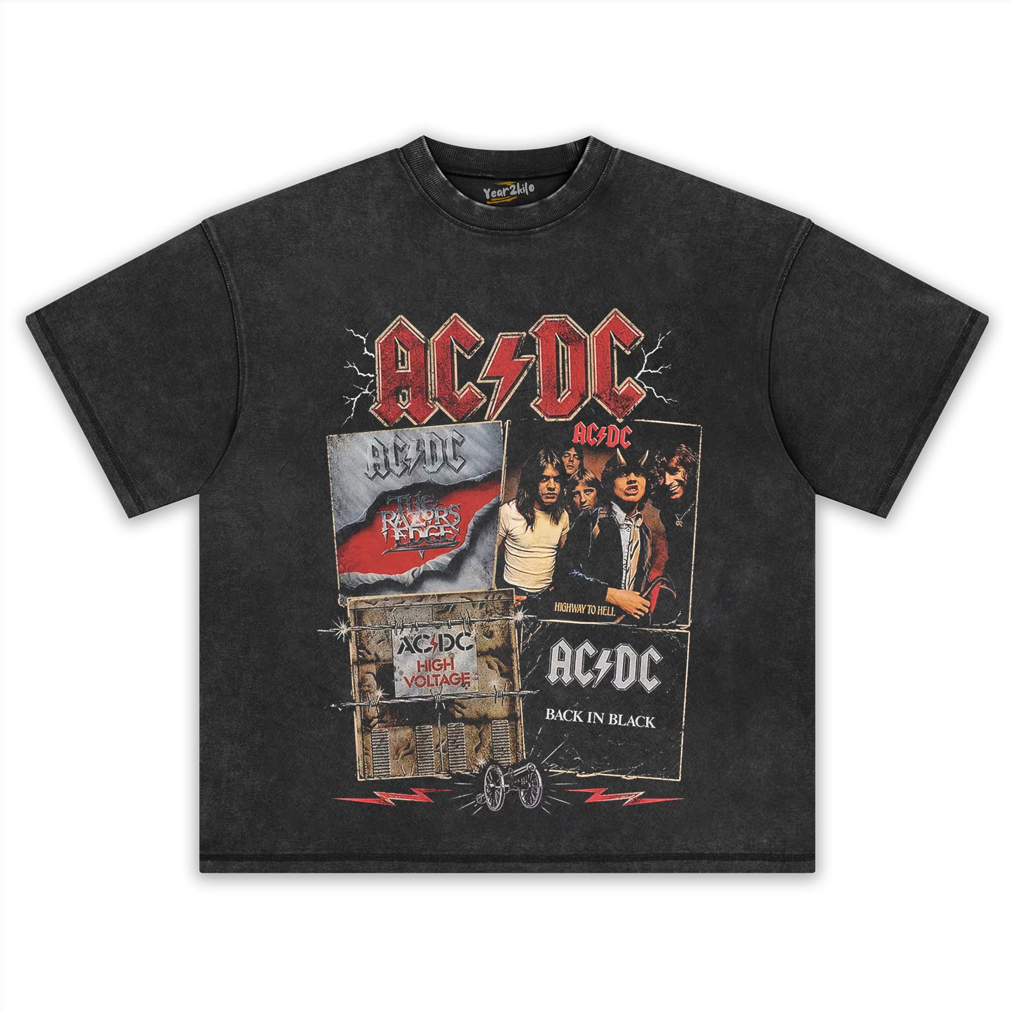 VINTAGE ACDC TANK TOP & TEE & LONG SLEEVE & LAYERED LS & HOODIE