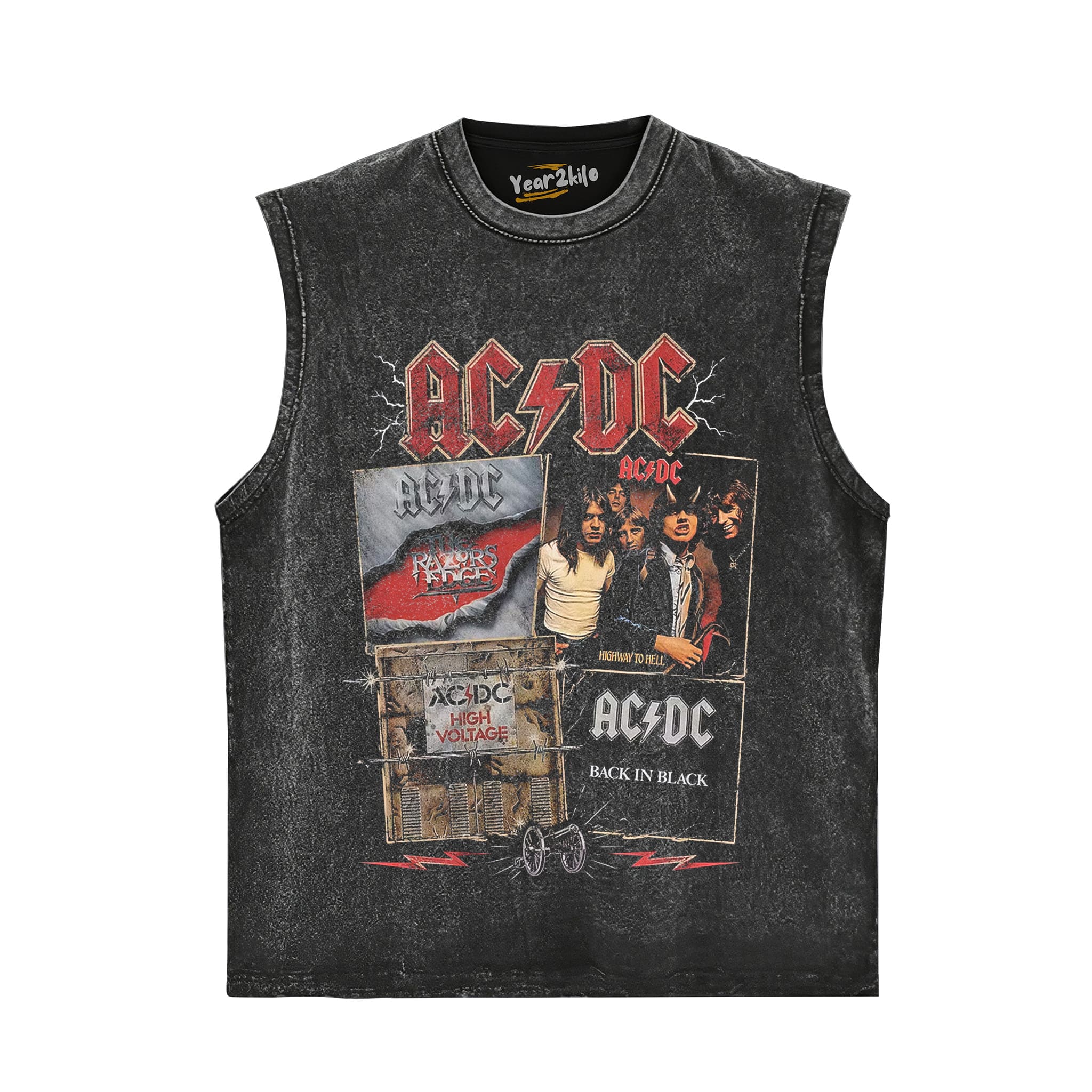 VINTAGE ACDC TANK TOP & TEE & LONG SLEEVE & LAYERED LS & HOODIE
