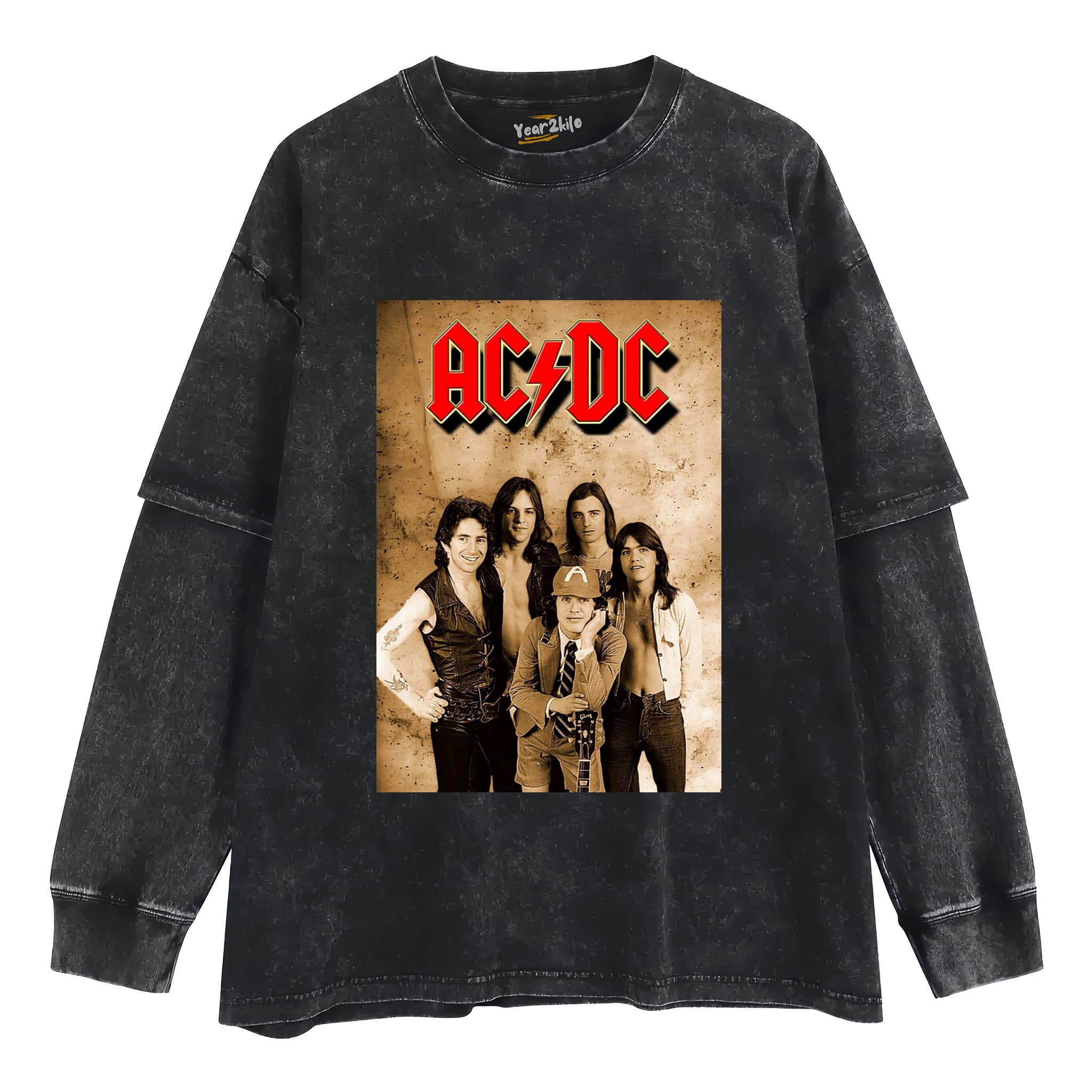 VINTAGE ACDC V4 TANK TOP & TEE & LONG SLEEVE & LAYERED LS & HOODIE