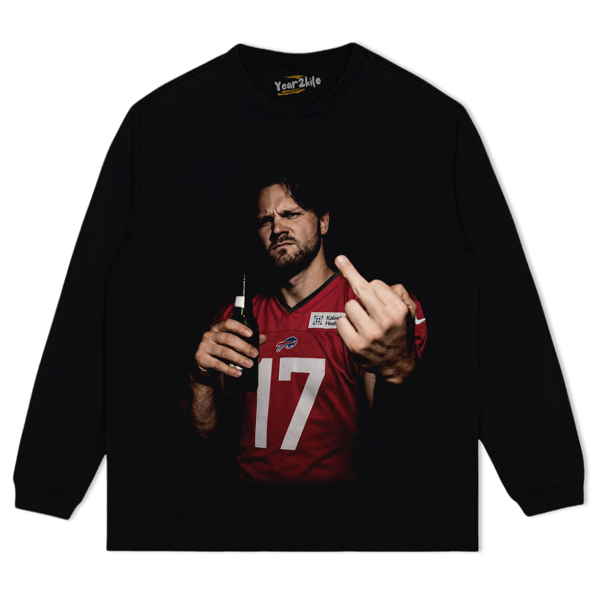 VINTAGE JOSH ALLEN FLIPPING THE BIRD MEME V5 TANK TOP & TEE & LONG SLEEVE & LAYERED LS & HOODIE