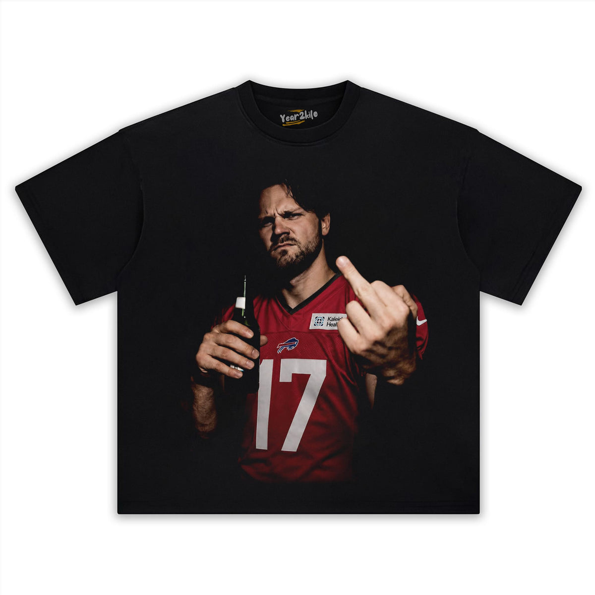VINTAGE JOSH ALLEN FLIPPING THE BIRD MEME V5 TANK TOP & TEE & LONG SLEEVE & LAYERED LS & HOODIE
