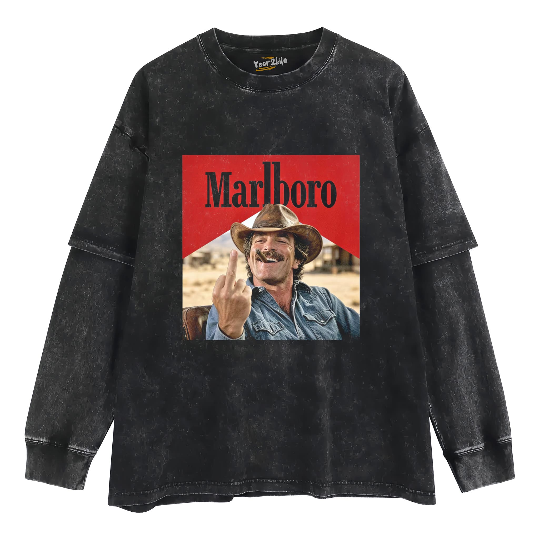 VINTAGE MARLBORO COWBOY CLASSIC V1 TANK TOP & TEE & LONG SLEEVE & LAYERED LS & HOODIE