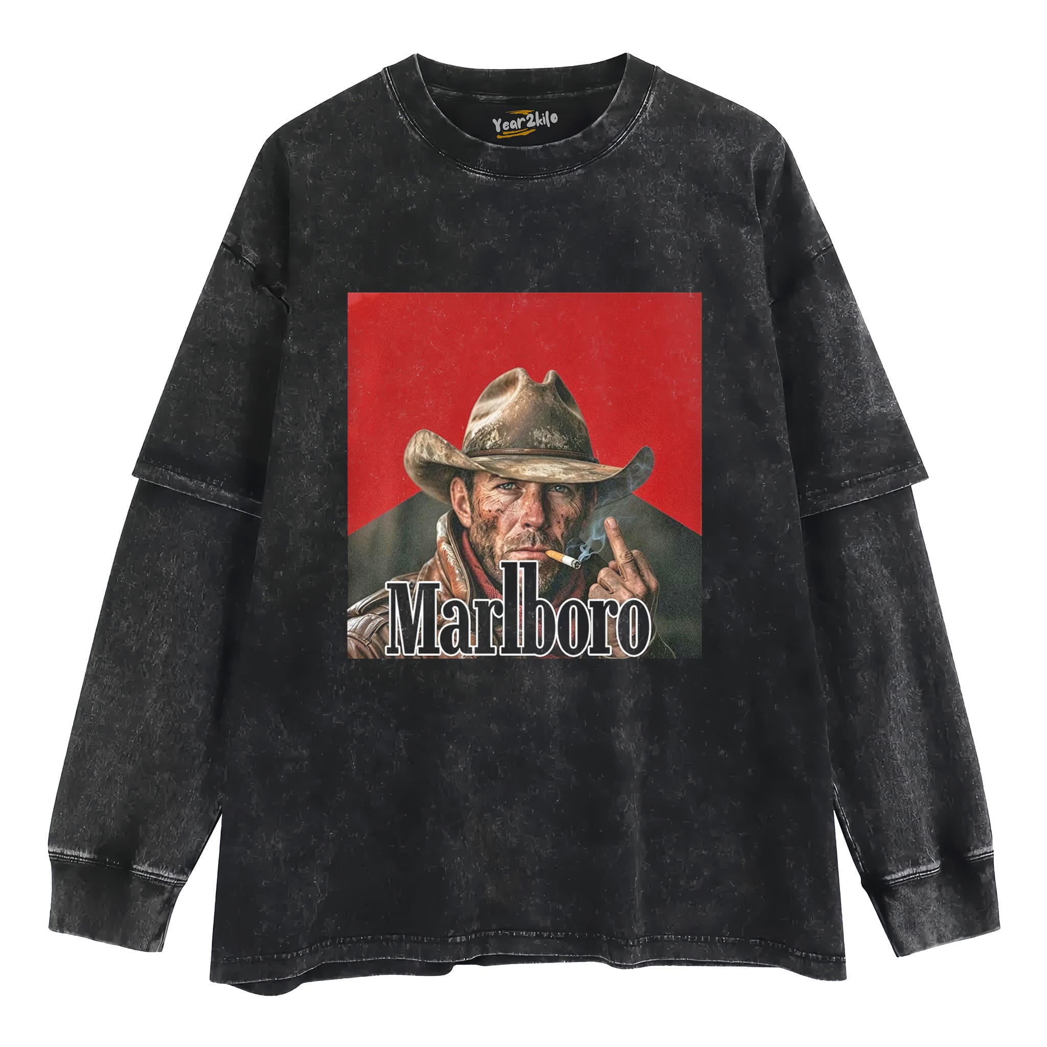 VINTAGE MARLBORO COWBOY CLASSIC V3 TANK TOP & TEE & LONG SLEEVE & LAYERED LS & HOODIE