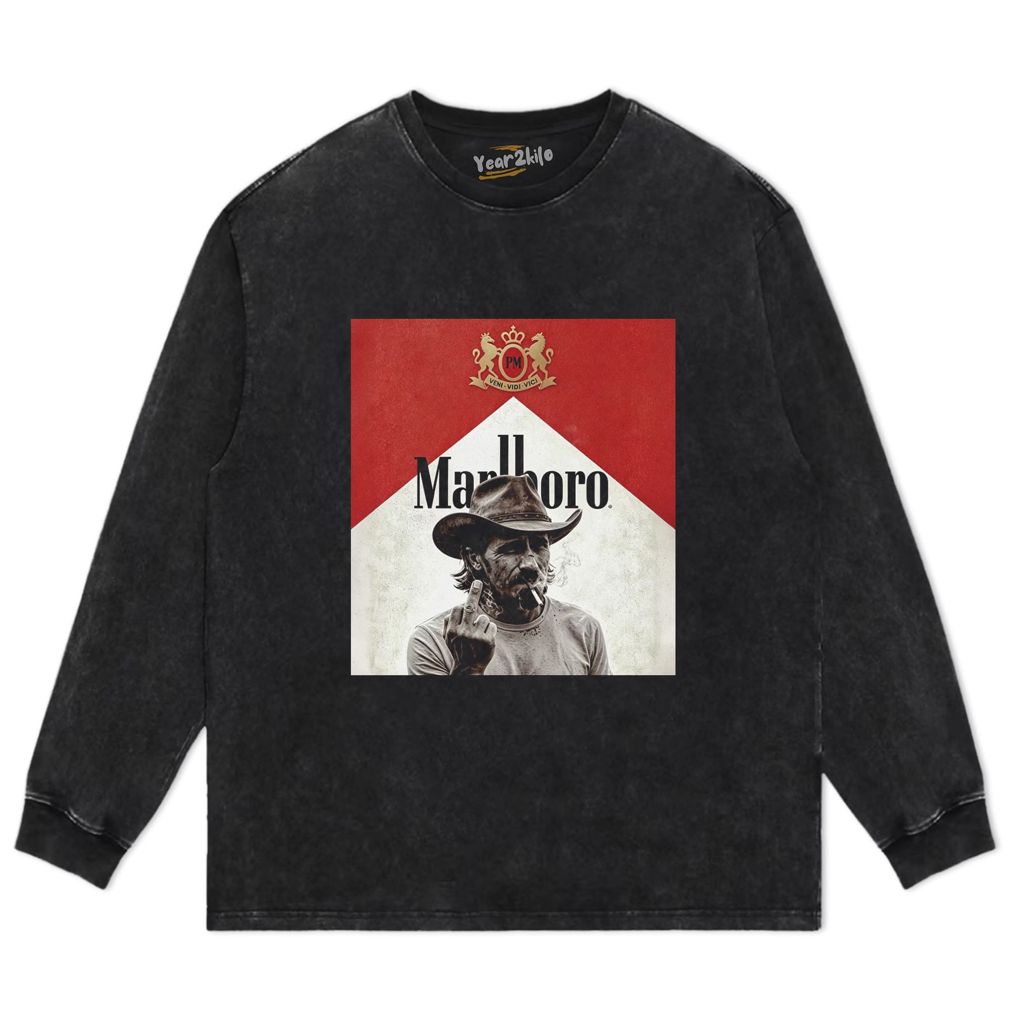 VINTAGE MARLBORO COWBOY CLASSIC V4 TANK TOP & TEE & LONG SLEEVE & LAYERED LS & HOODIE