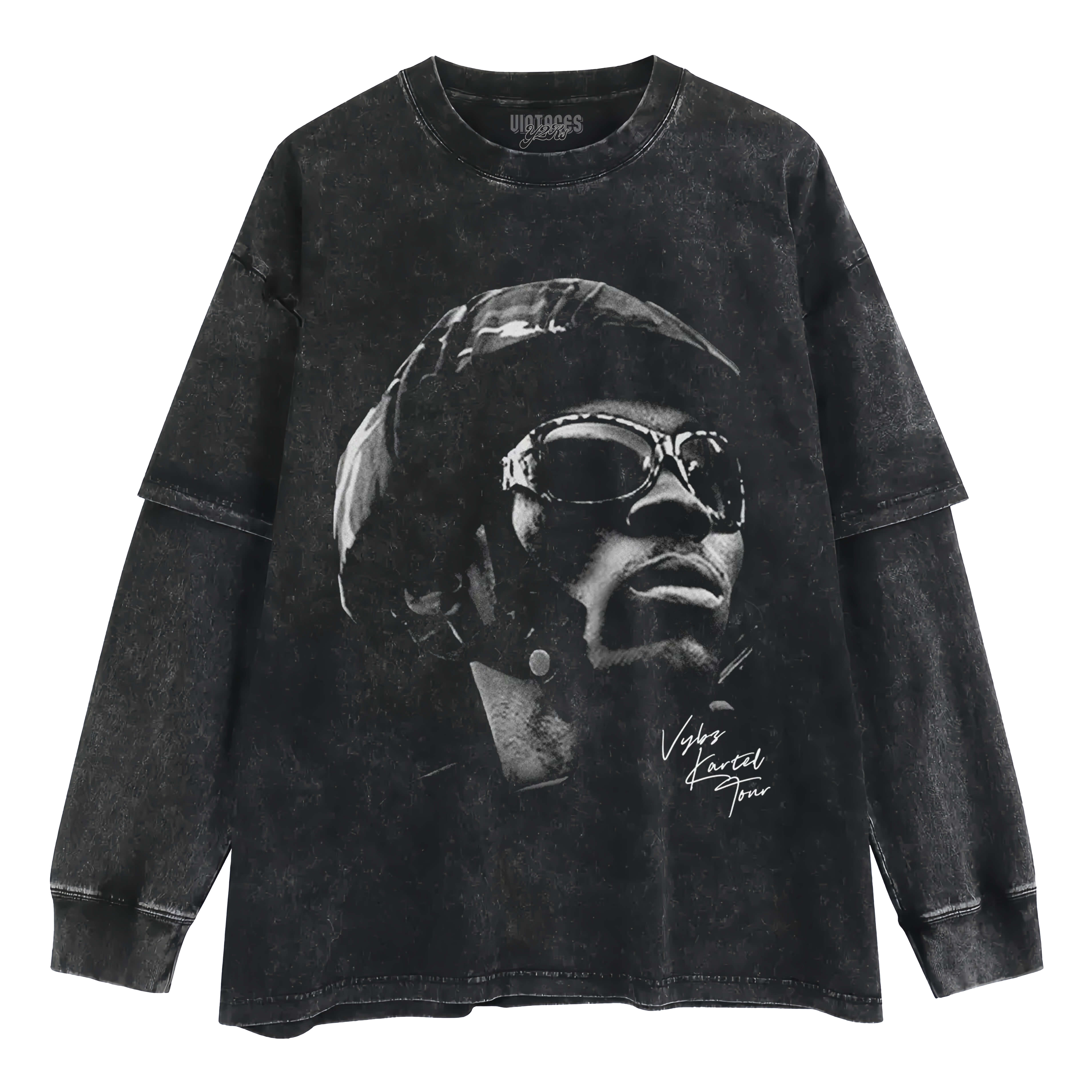 VYBZ KARTEL LAST MAN STANDING LAYERED LONG SLEEVE