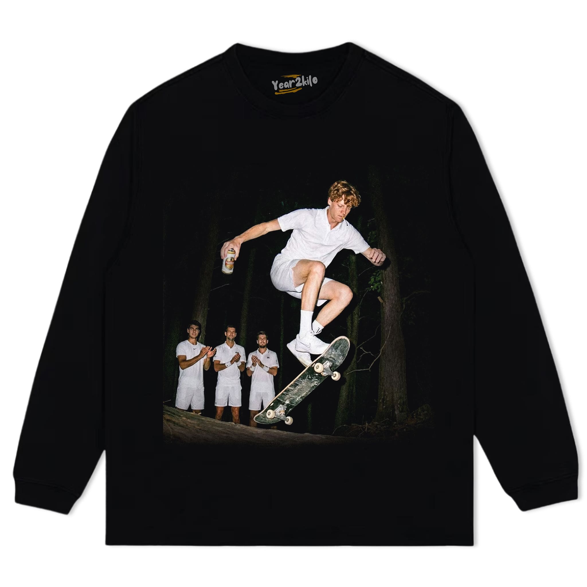 WIMBLEDON 2026 MEN'S SINGLES ITALY JANNIK SINNER FUNNY V1 TANK TOP & TEE & LONG SLEEVE & LAYERED LS & HOODIE