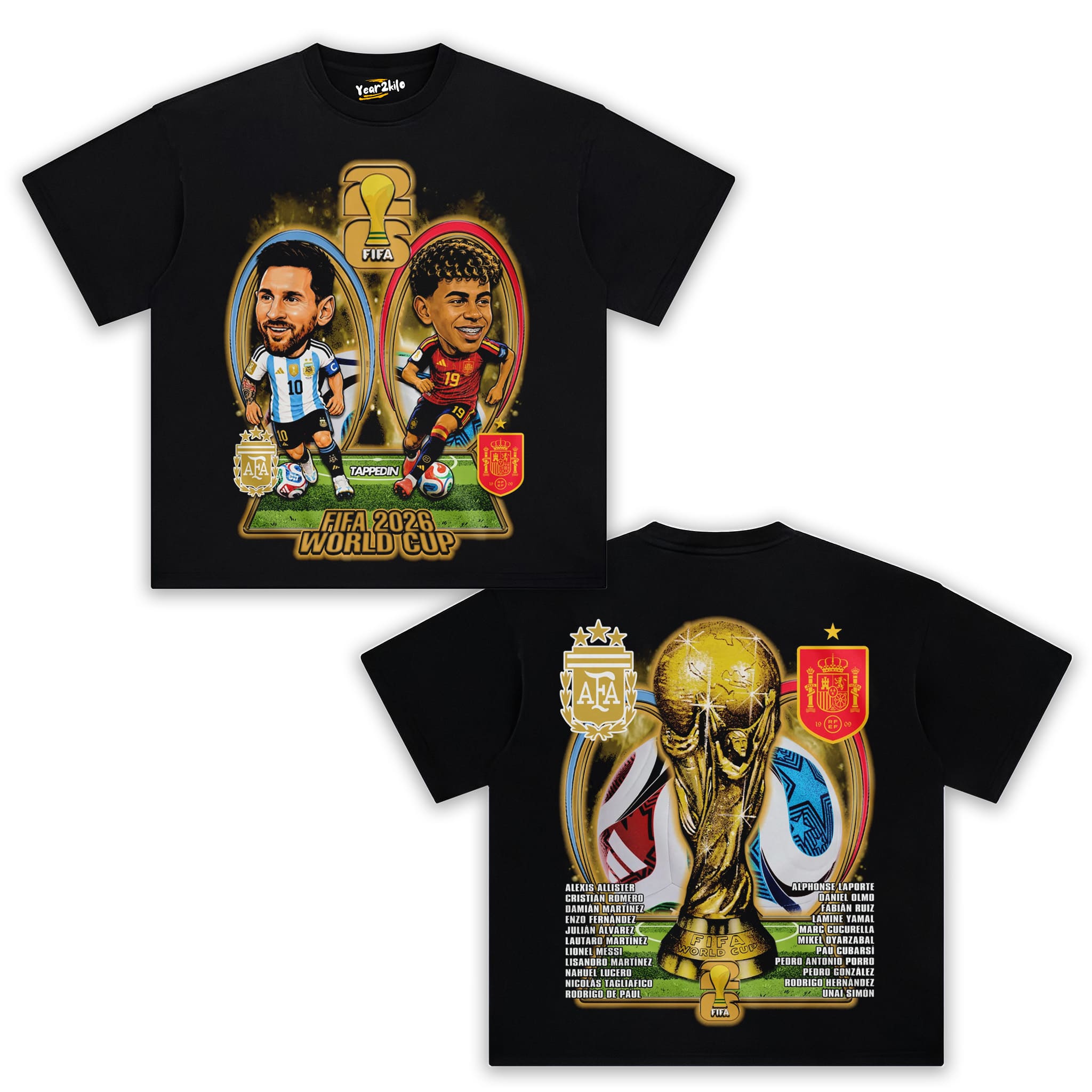 WORLD CUP FINALS BIG HEAD TANK TOP & TEE & LONG SLEEVE & LAYERED LS & HOODIE