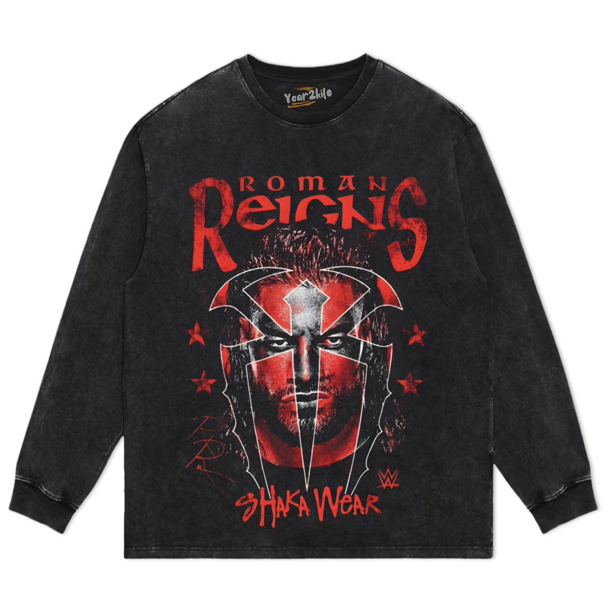 WWE X SHAKA WEAR ROMAN REIGNS TANK TOP & TEE & LONG SLEEVE & LAYERED LS & HOODIE