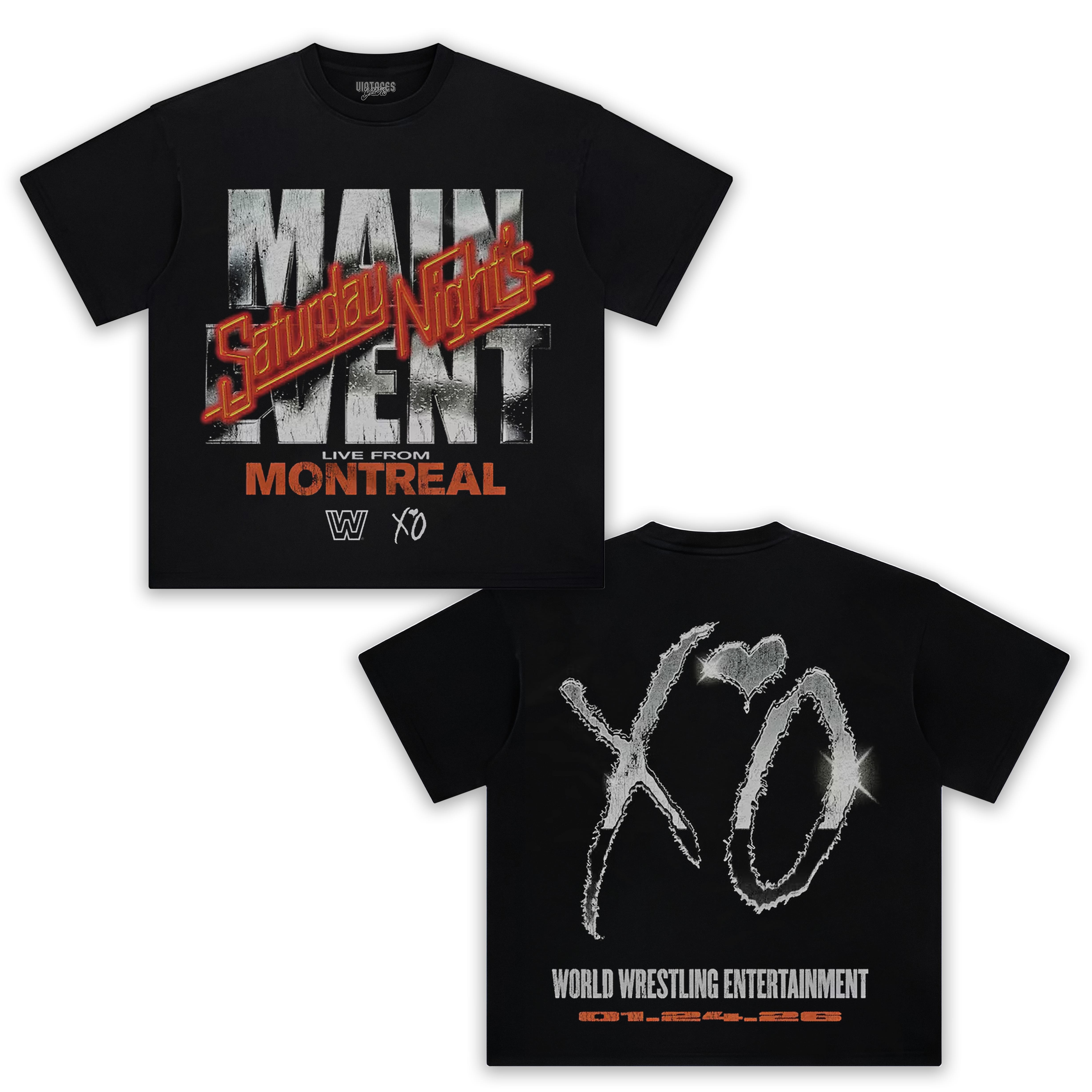 WWE X THE WEEKND SATURDAY NIGHT'S MAIN EVENT TEE