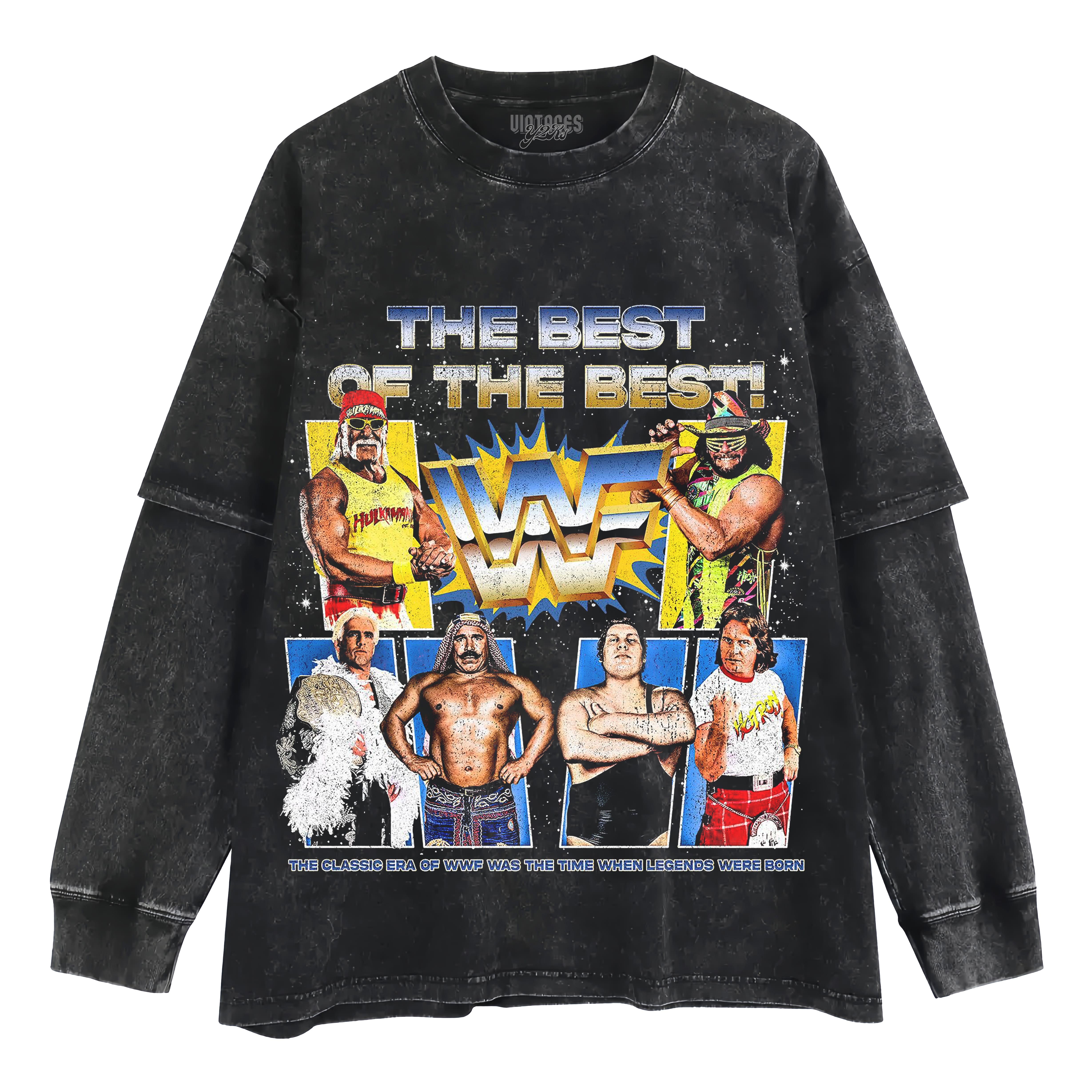WWF CLASSIC ERA LAYERED LONG SLEEVE