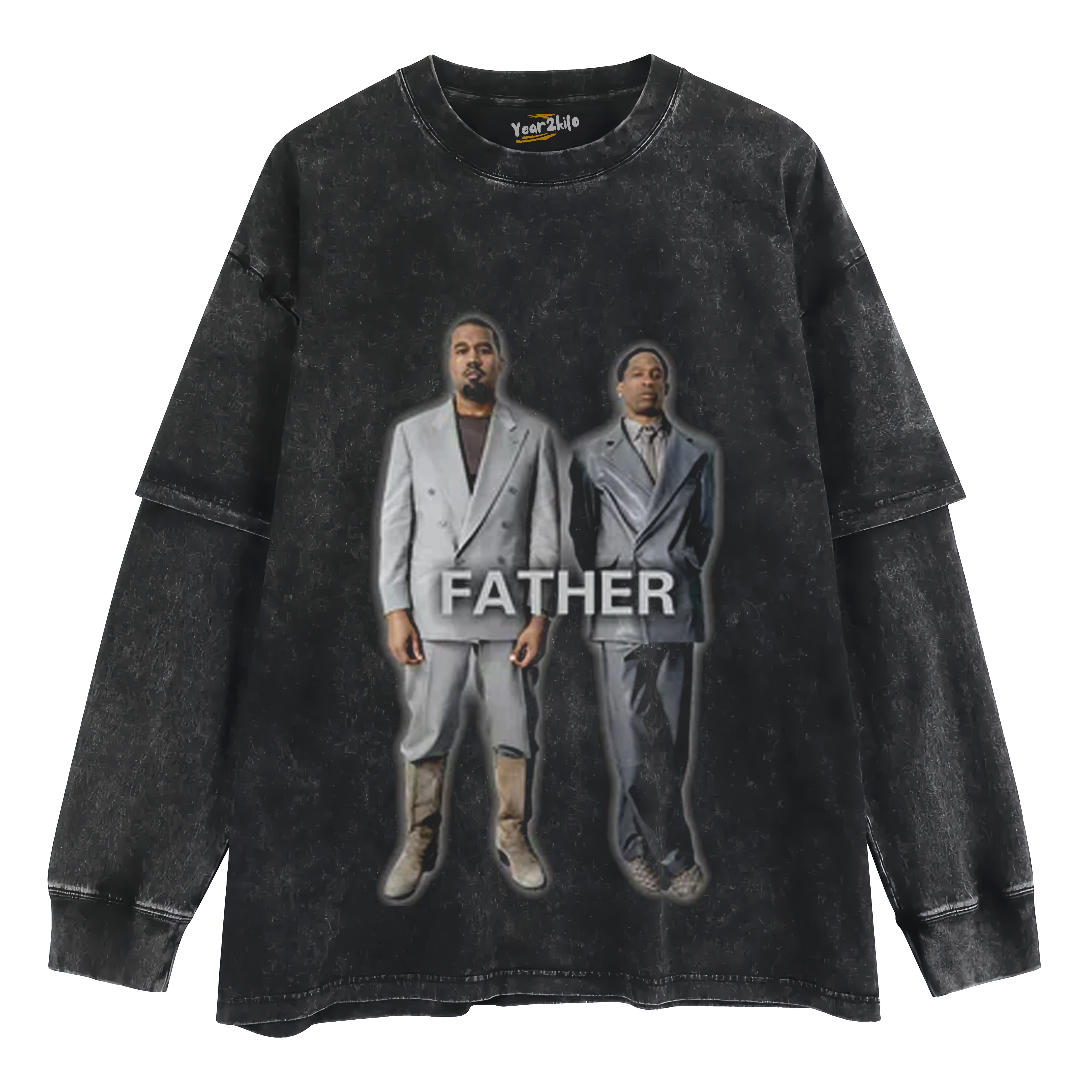YE TRAVIS SCOTT FATHER TANK TOP & TEE & LONG SLEEVE & LAYERED LS & HOODIE
