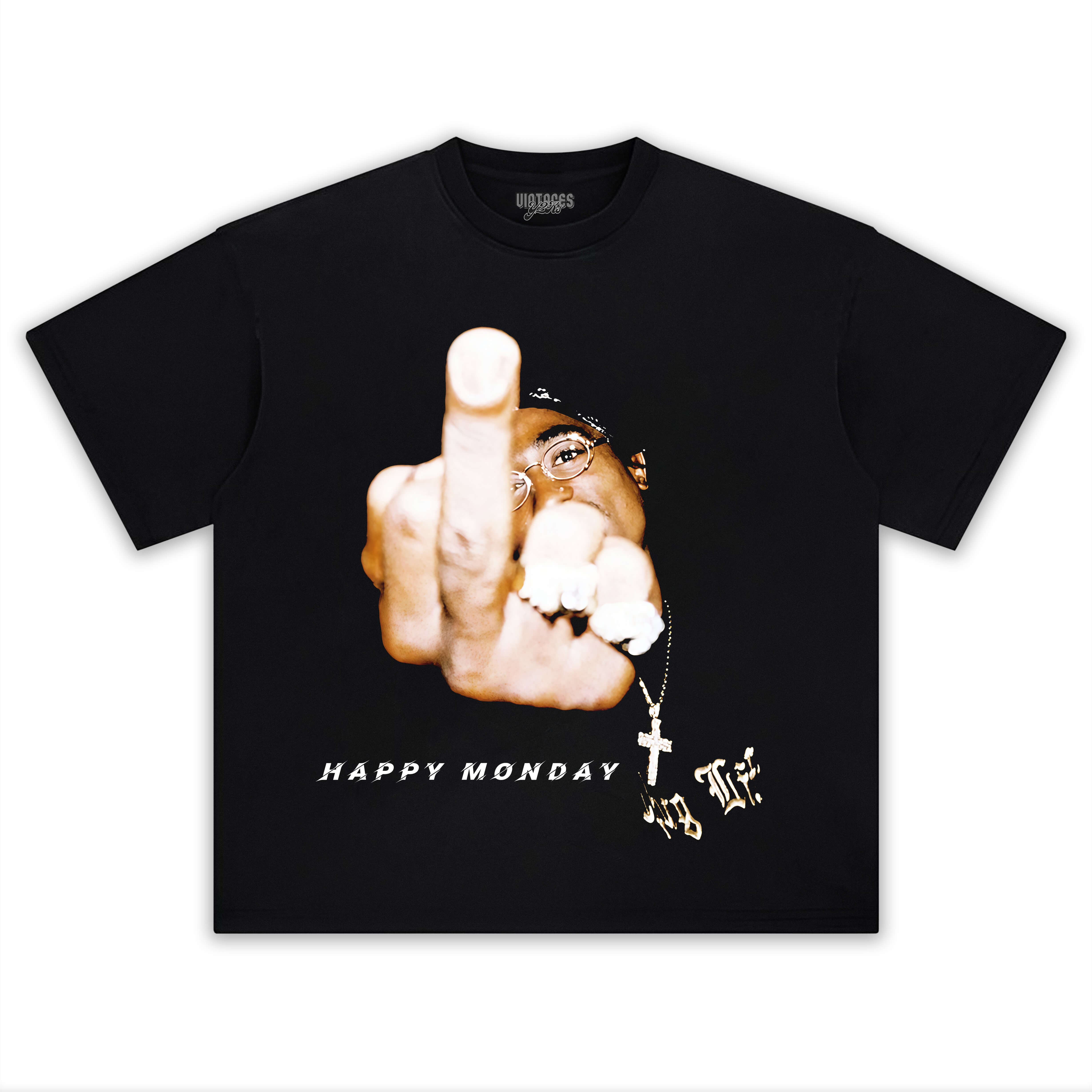 2 PAC HAPPY MONDAY V2 TEE