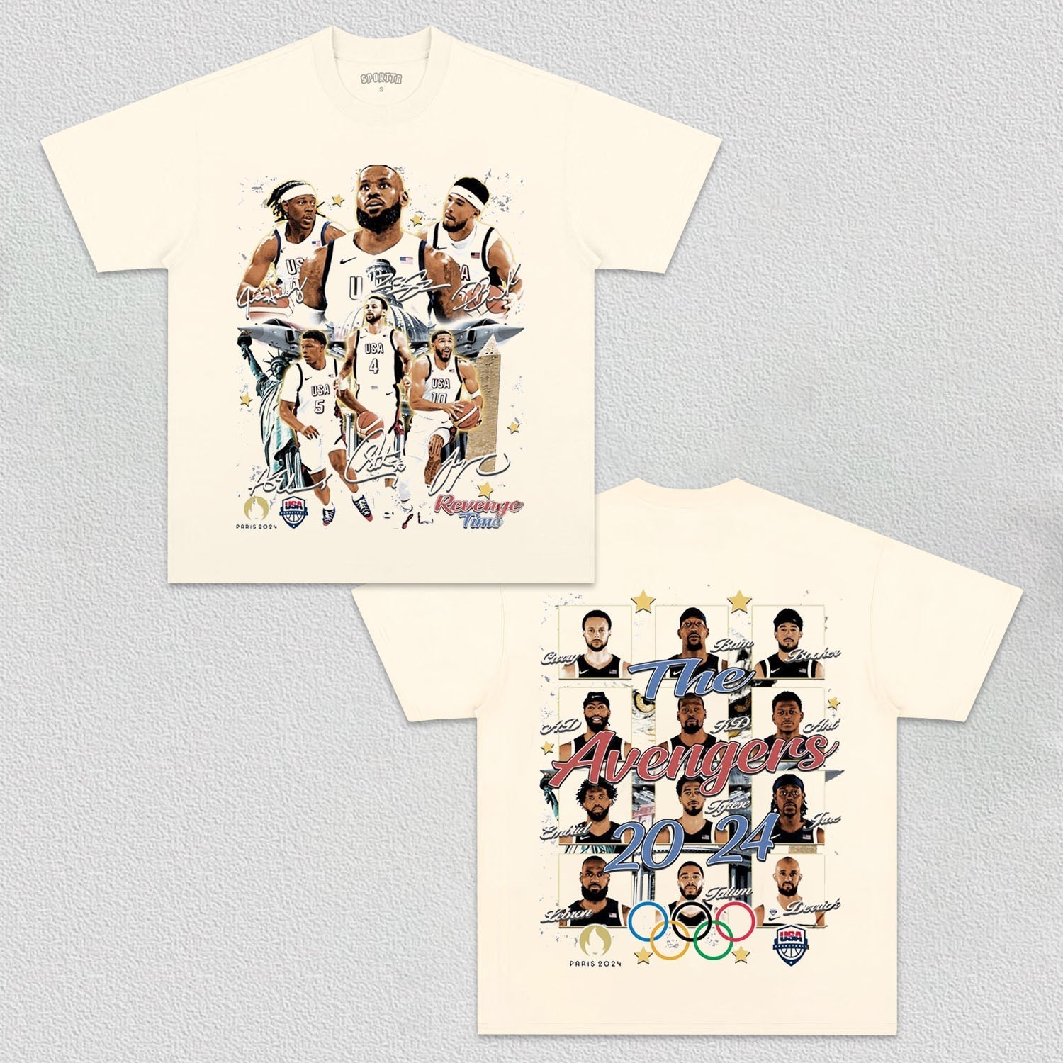 2024 USA BASKETALL TEE - Year2kilo