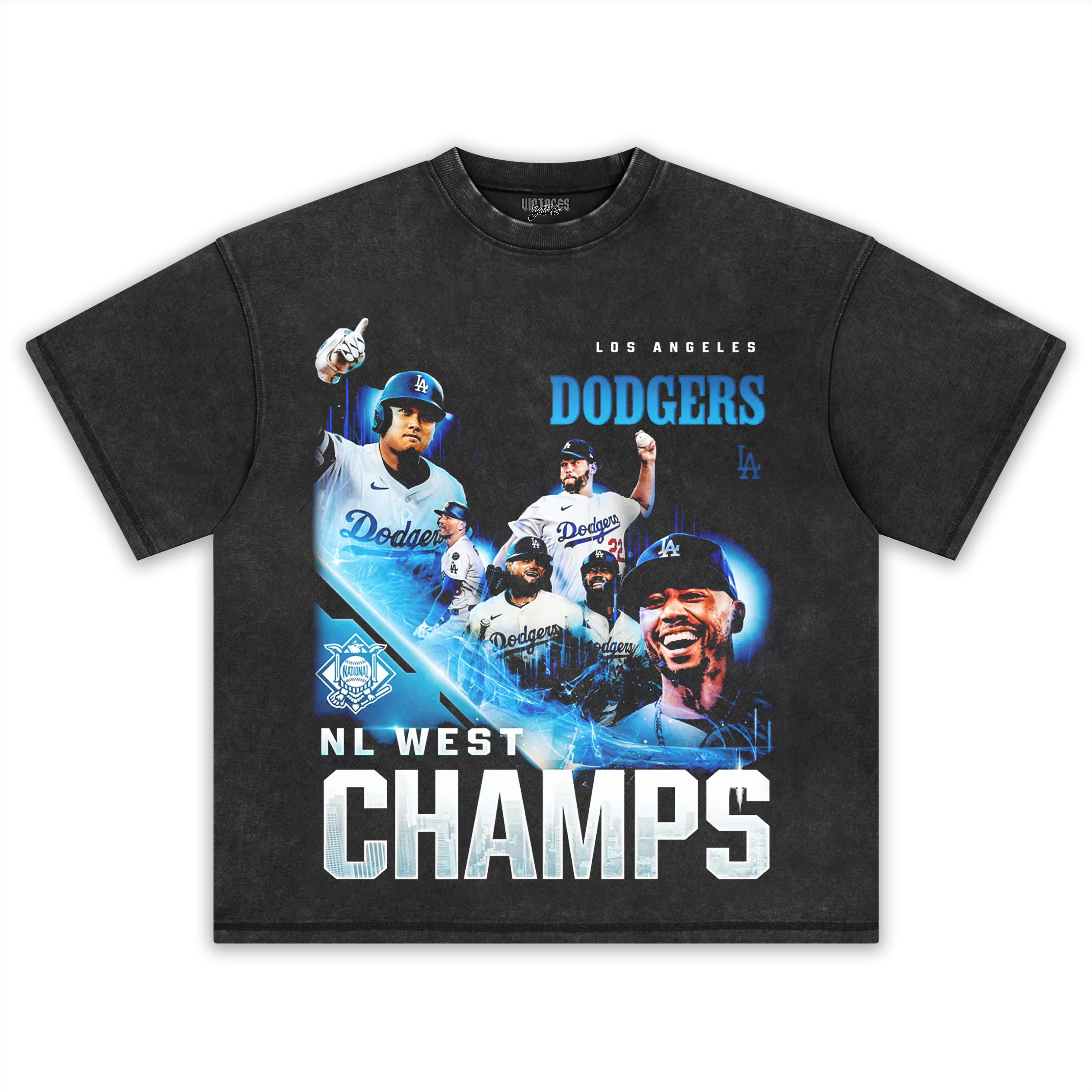 2025 NL WEST CHAMPIONS & DODGERS V3  TEE & LS & HOODIE