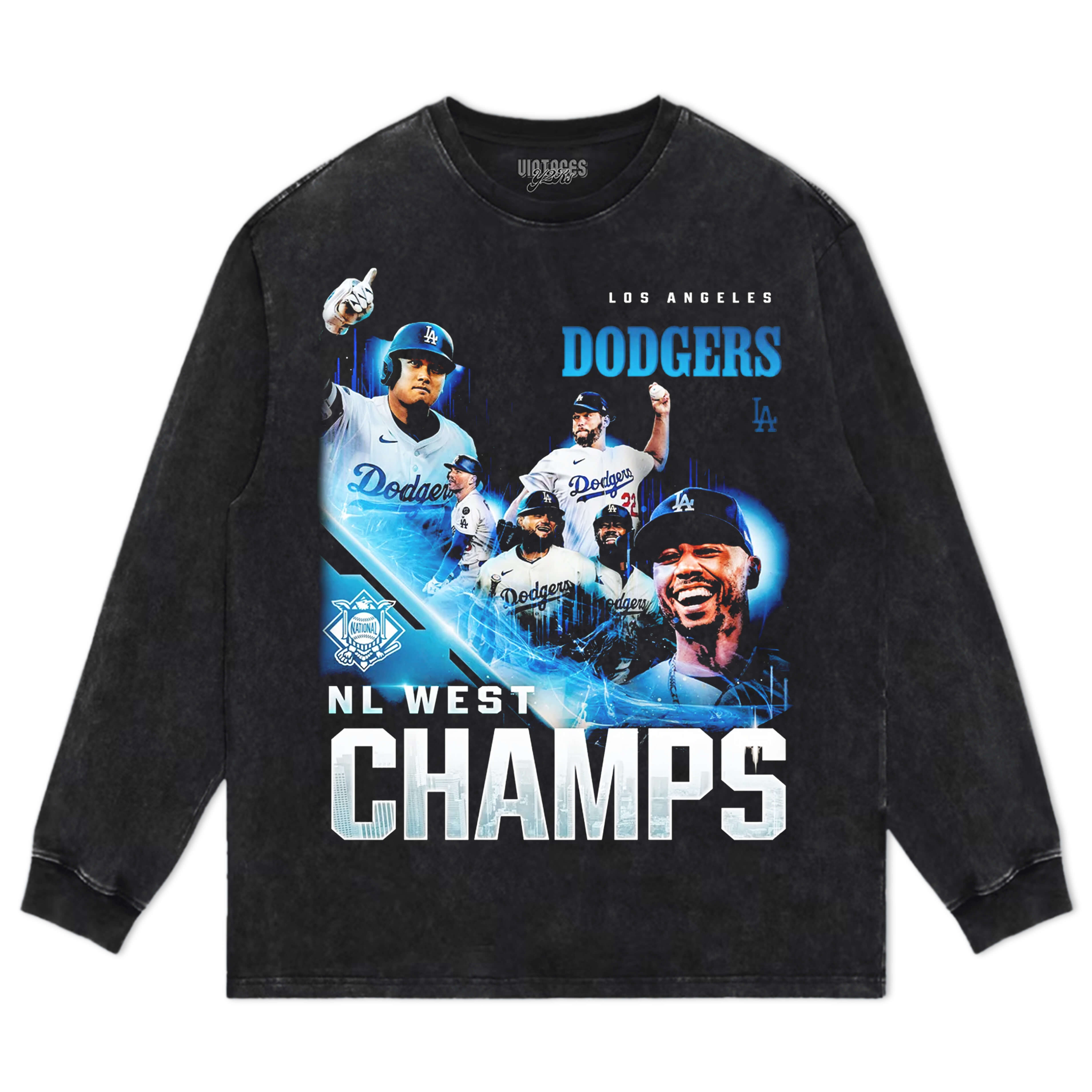 2025 NL WEST CHAMPIONS & DODGERS V3  TEE & LS & HOODIE