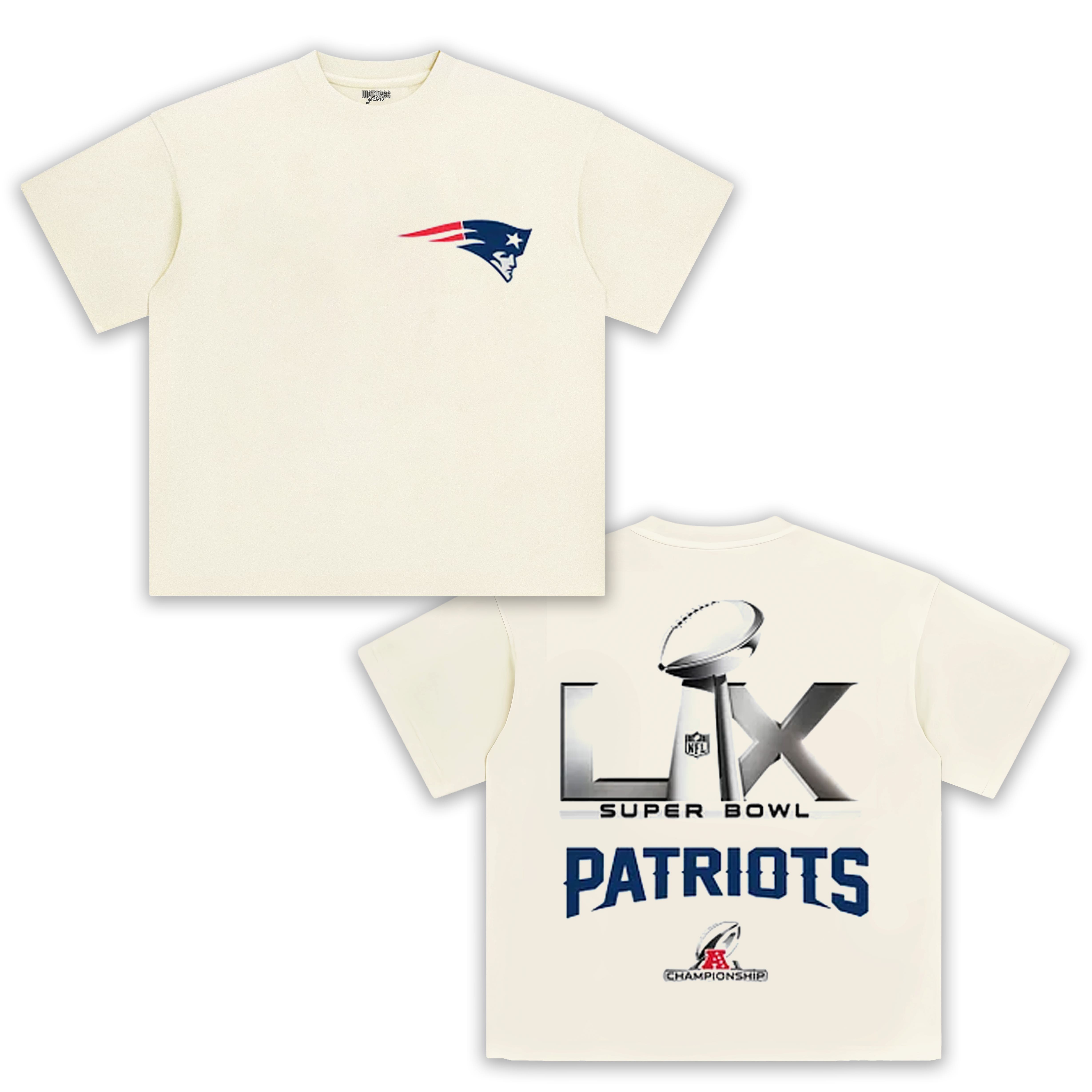 2026 SUPER BOWL LX & NEW ENGLAND PATRIOTS V2 TEE