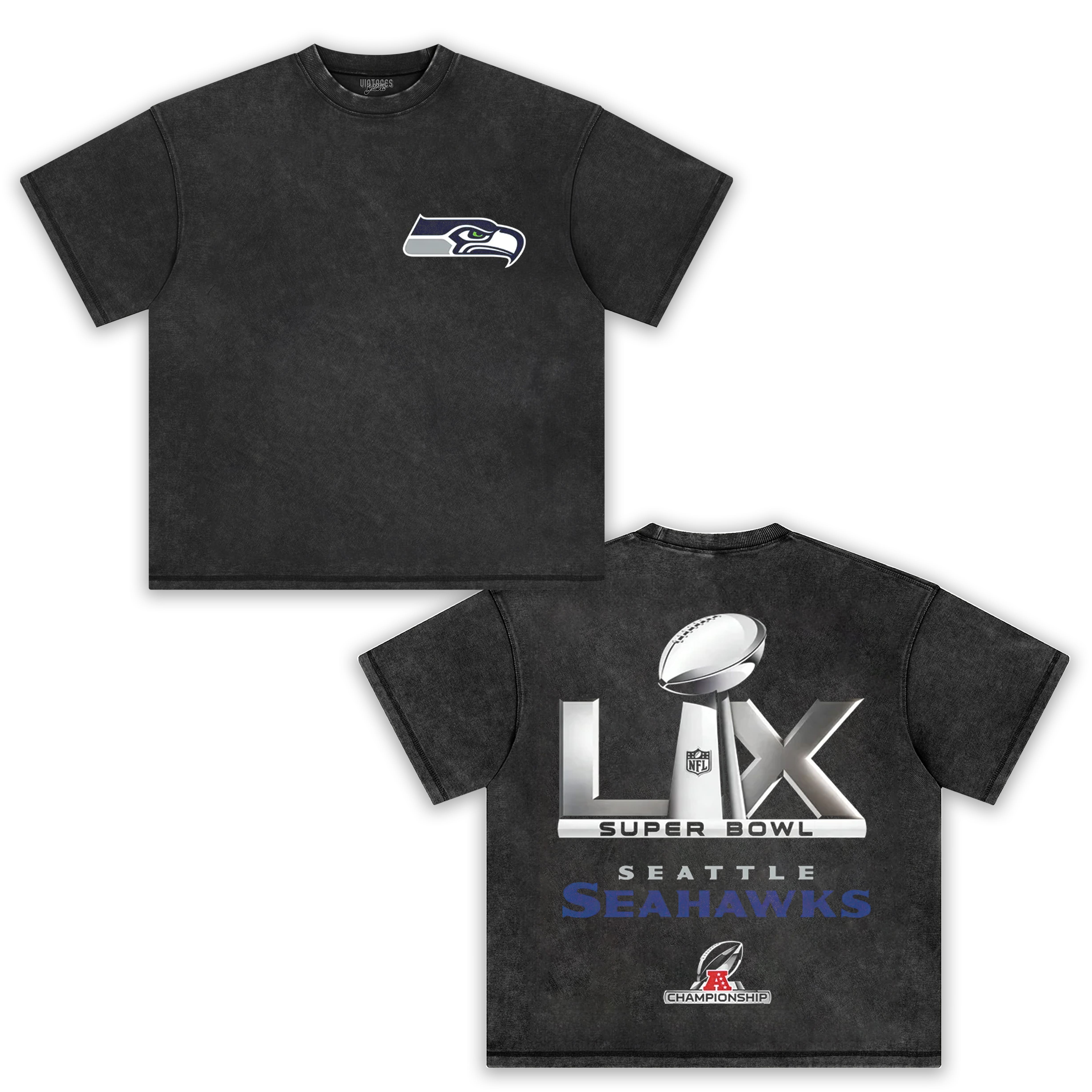 2026 SUPER BOWL LX & SEATTLE SEAHAWKS V2 TEE