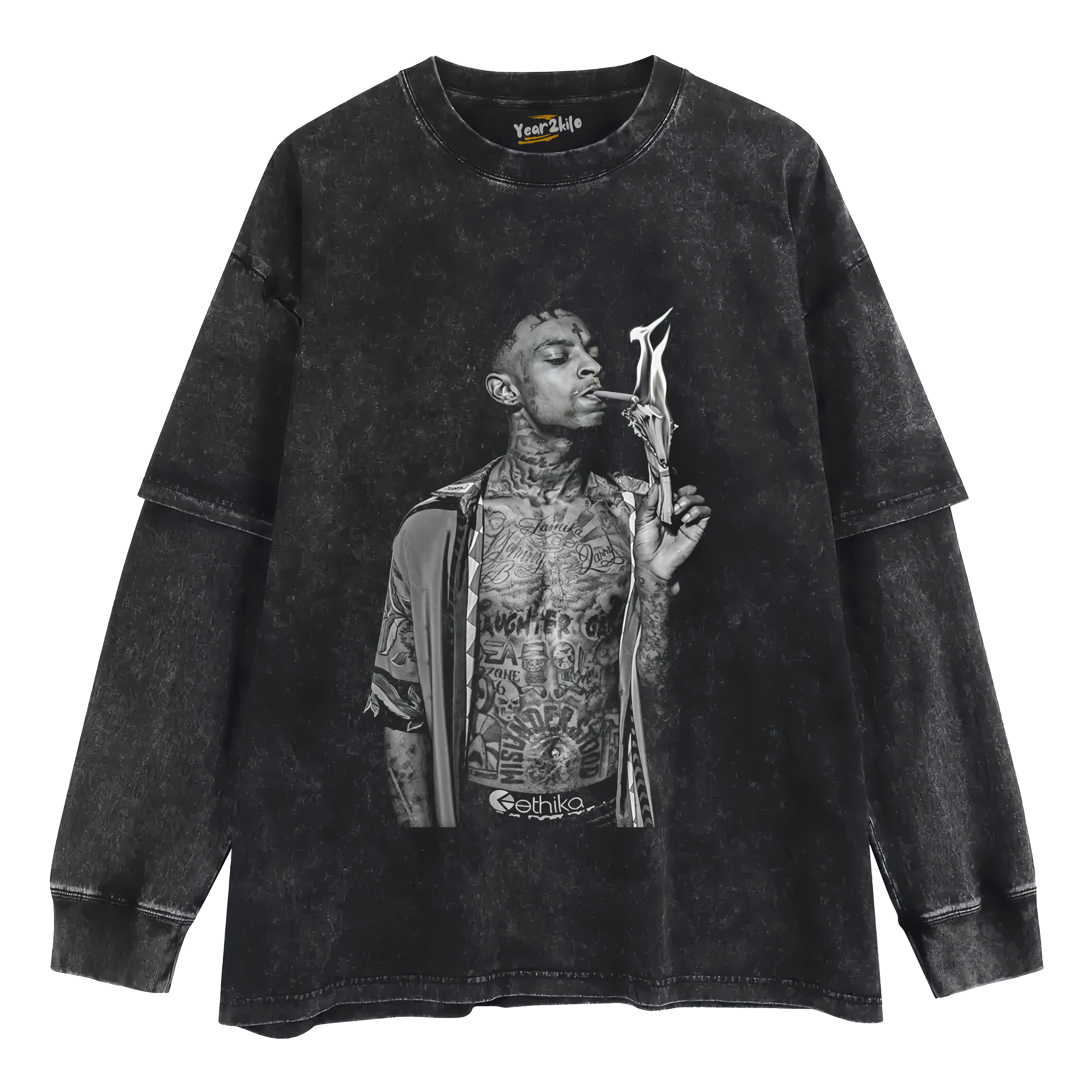 21 SAVAGE V6 TANK TOP & TEE & LONG SLEEVE & LAYERED LS & HOODIE