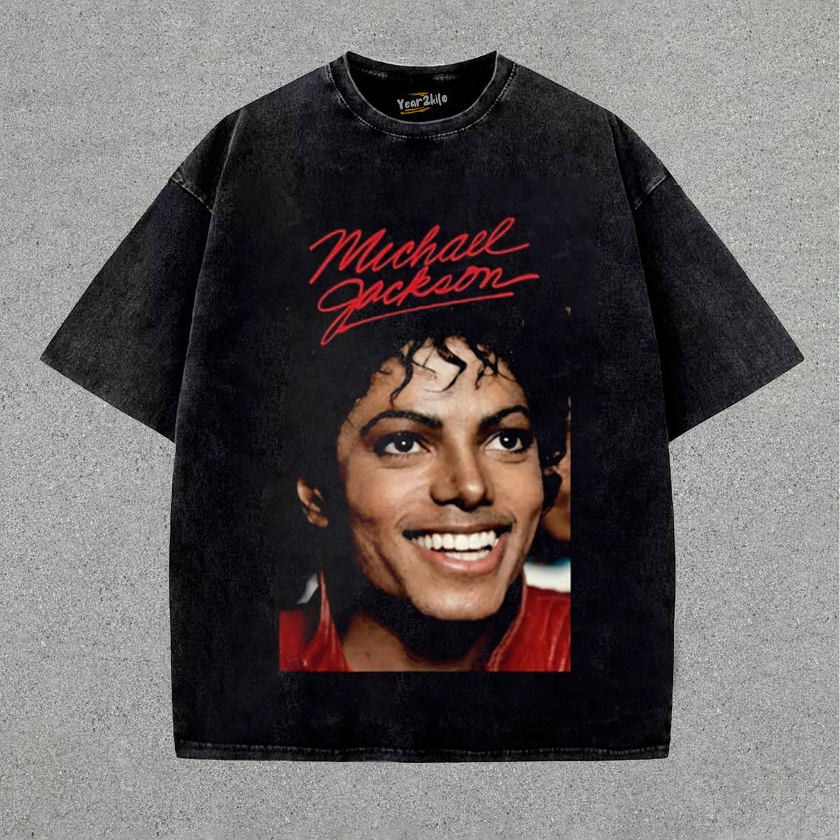 MICHAEL JACKSON SIGNED PHOTO TANK TOP & TEE & LONG SLEEVE & LAYERED LS & HOODIE