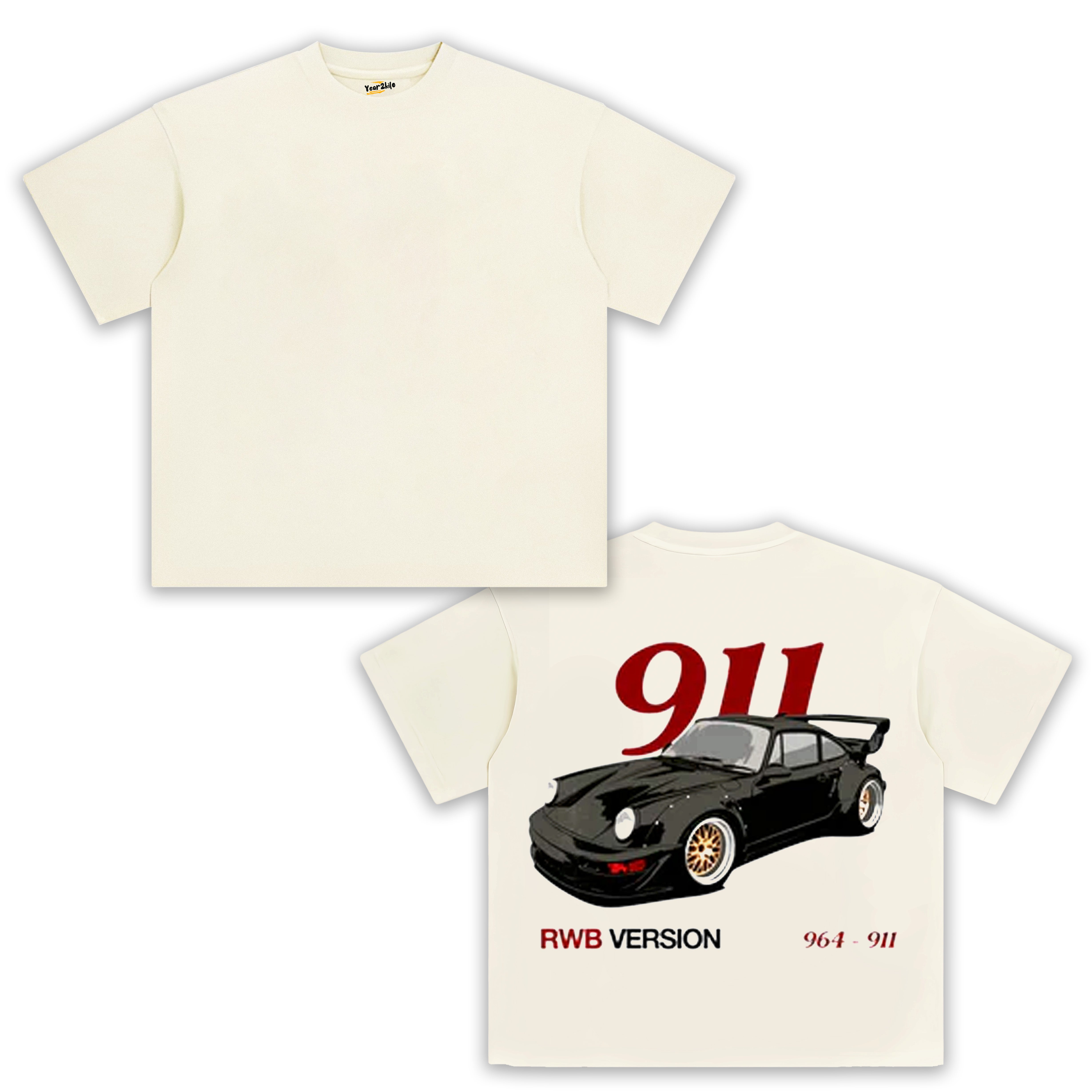 964 RWB TANK TOP & TEE & LONG SLEEVE & LAYERED LS & HOODIE