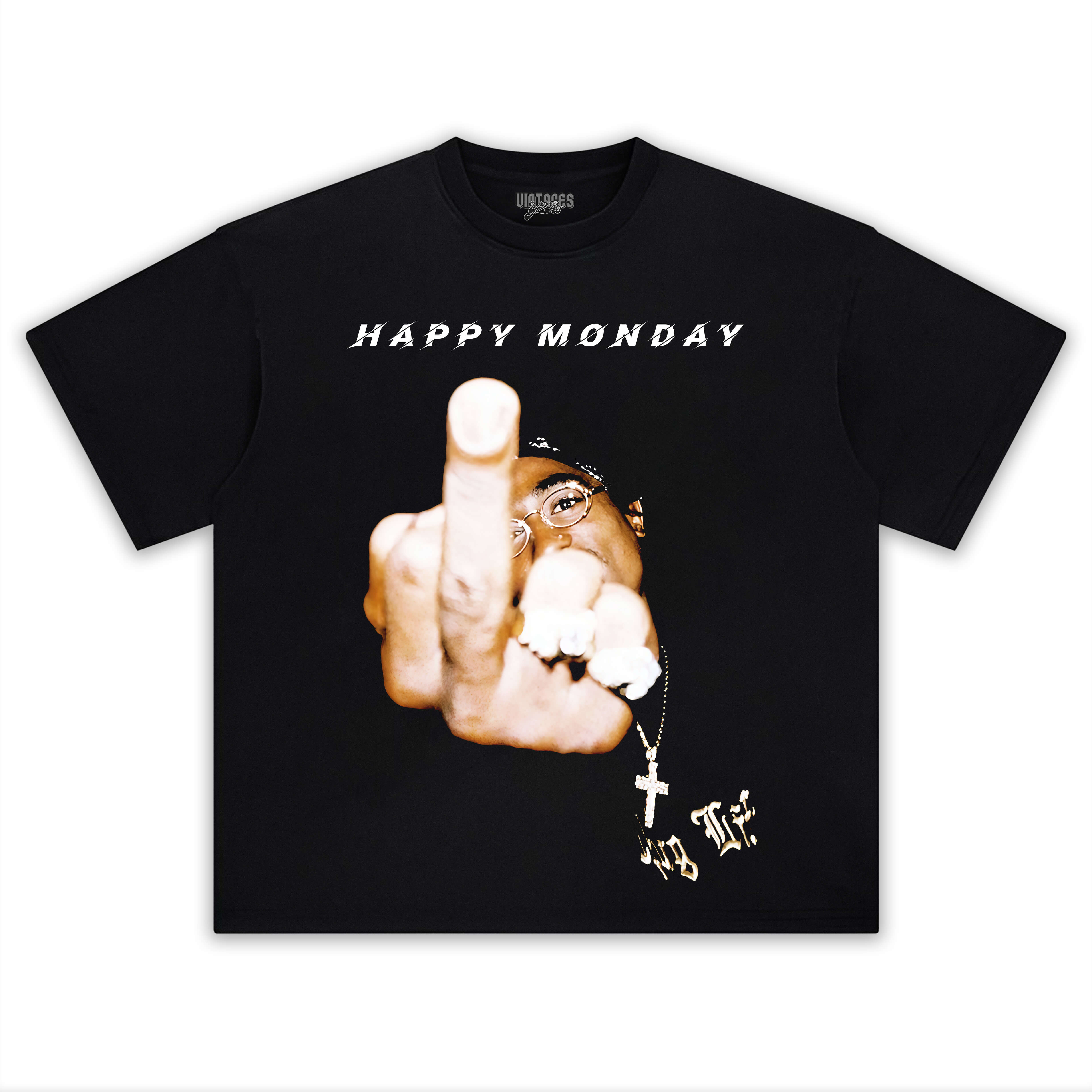 2 PAC HAPPY MONDAY V3 TEE