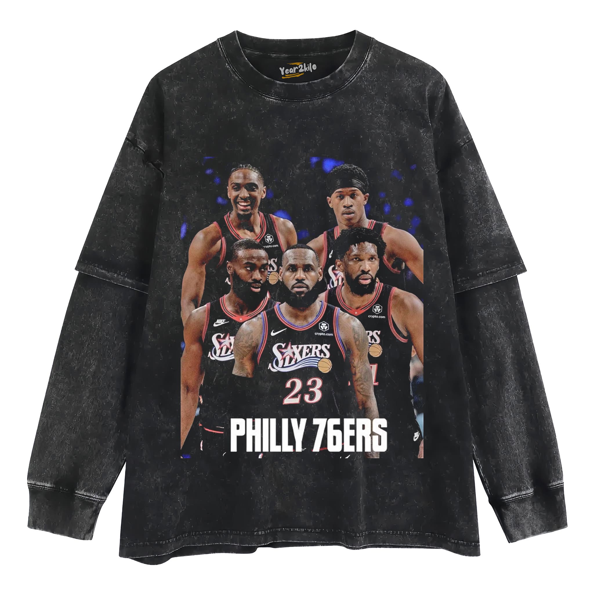 76ERS BIG FIVE TANK TOP & TEE & LONG SLEEVE & LAYERED LS & HOODIE