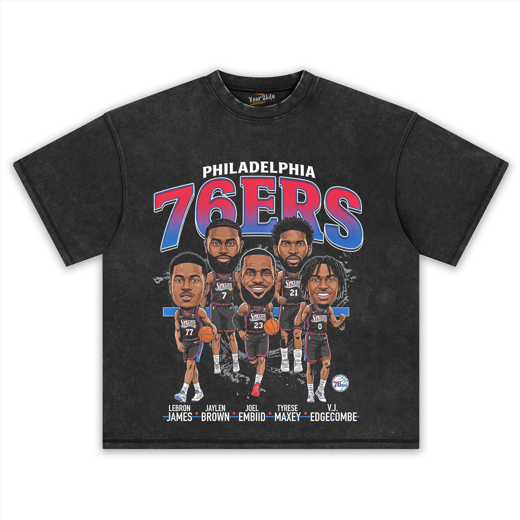 76ERS BIG FIVE V1 TANK TOP & TEE & LONG SLEEVE & LAYERED LS & HOODIE
