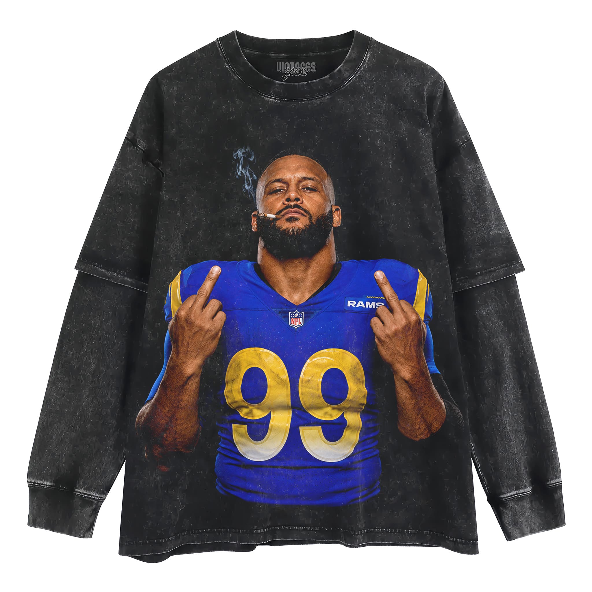 AARON DONALD - MIDDLE FINGER TANK TOP & TEE & LONG SLEEVE & LAYERED LS & HOODIE