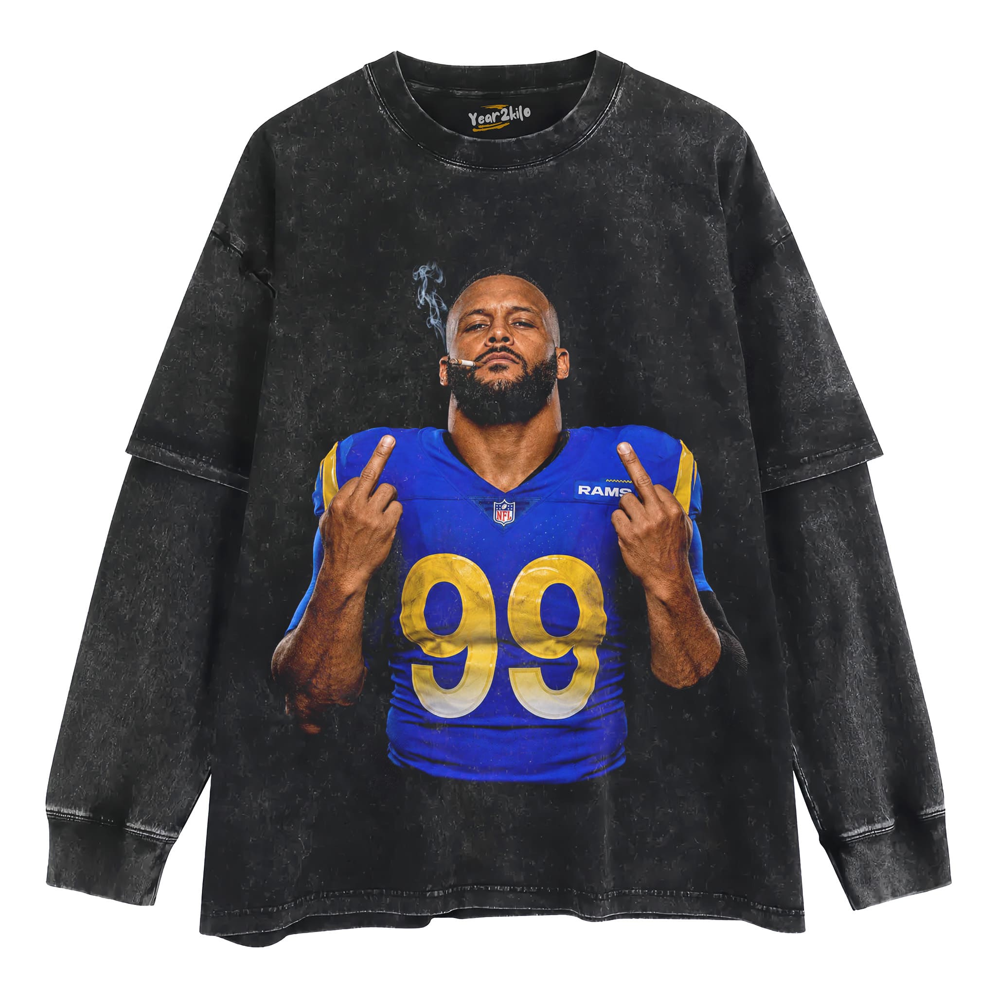 AARON DONALD - MIDDLE FINGER TANK TOP & TEE & LONG SLEEVE & LAYERED LS & HOODIE