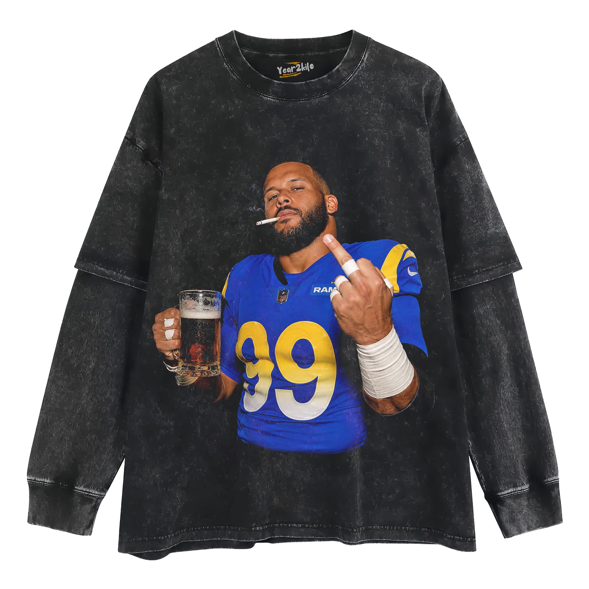 AARON DONALD - SOMKING TANK TOP & TEE & LONG SLEEVE & LAYERED LS & HOODIE