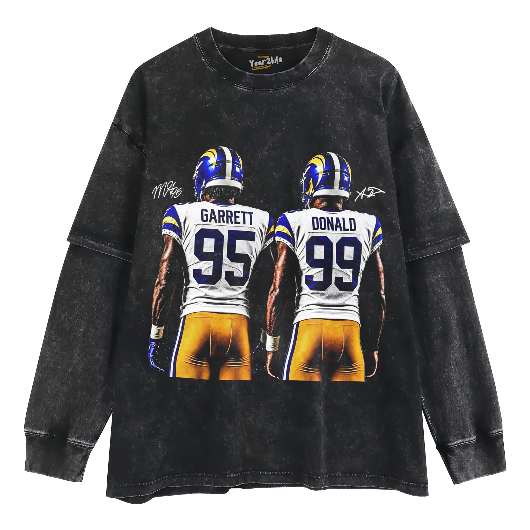 AARON DONALD &MYLES GARRETT V1 TANK TOP & TEE & LONG SLEEVE & LAYERED LS & HOODIE