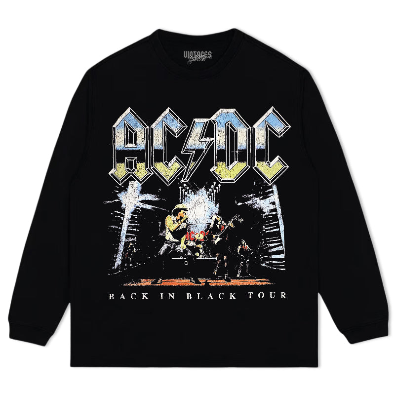 AC/DC & BACK IN BLACK TEE & LS & HOODIE